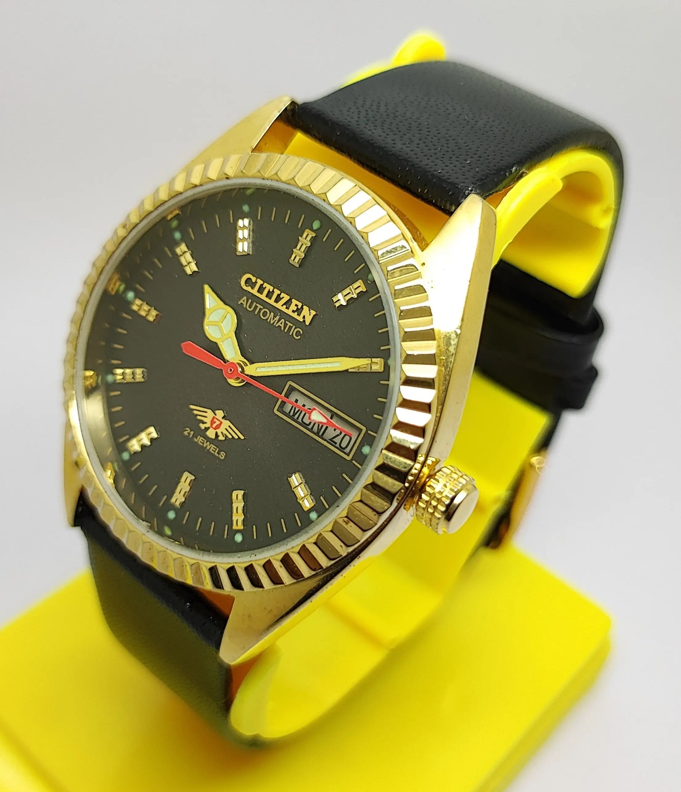 Citizen Automatic 8200 Movement stainless steel Japan Made 21 Jewels Men s Wrist Watch National Watches
