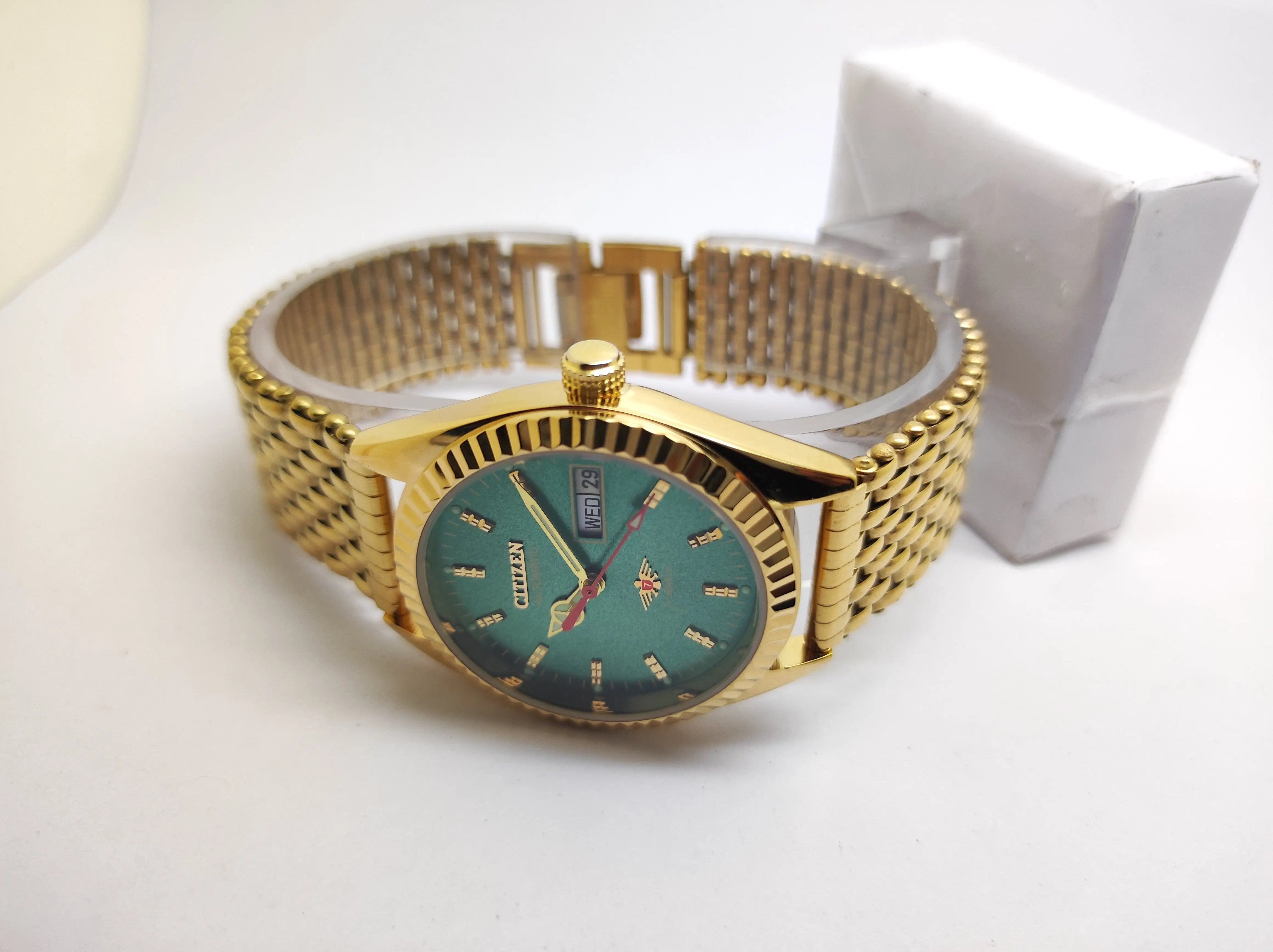 Citizen Automatic 8200 Movement stainless steel Japan Made 21 Jewels Men s Wrist Watch National Watches