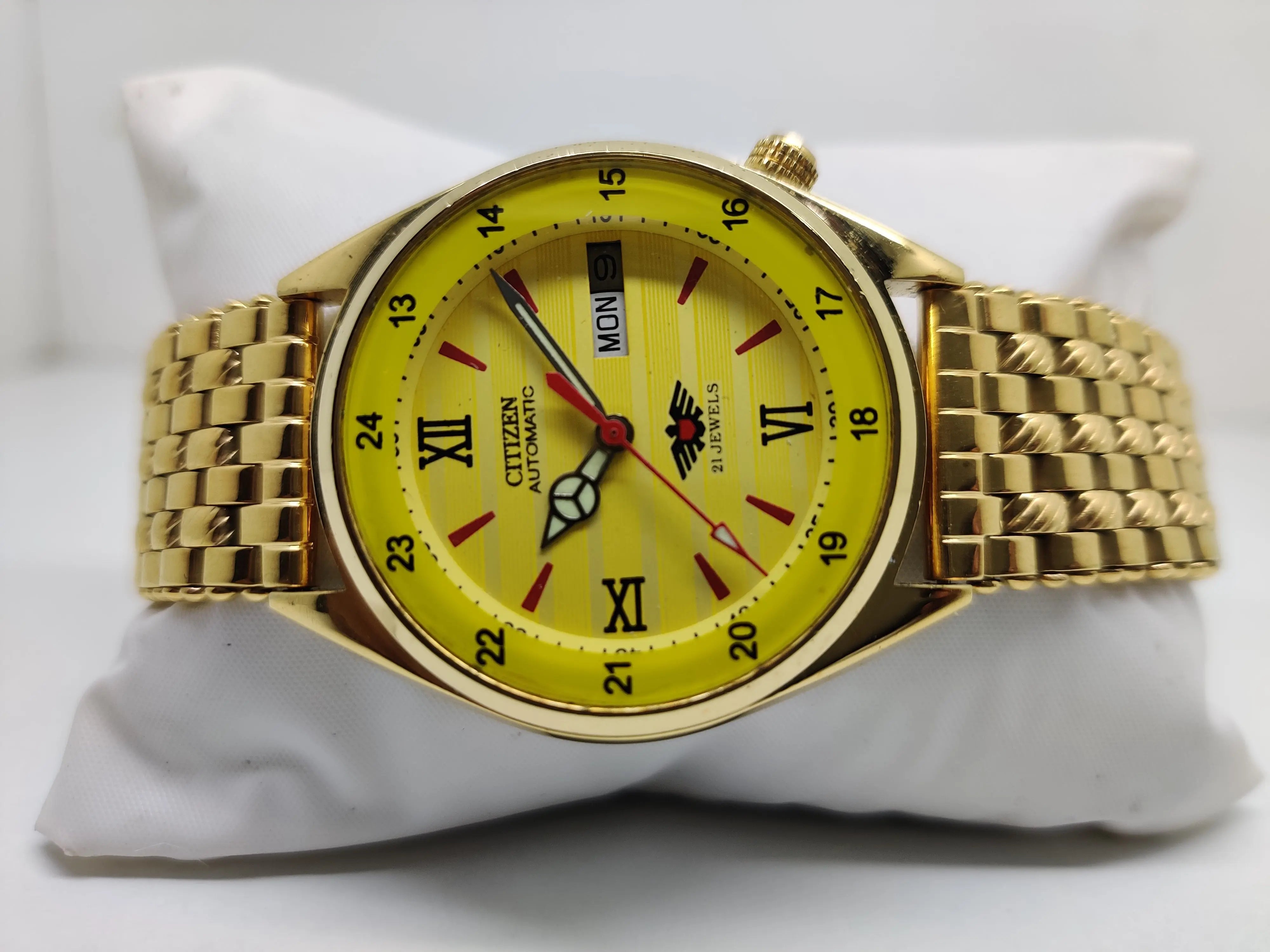 Citizen Automatic 8200 Movement stainless steel Japan Made 21 Jewels Men s Wrist Watch National Watches