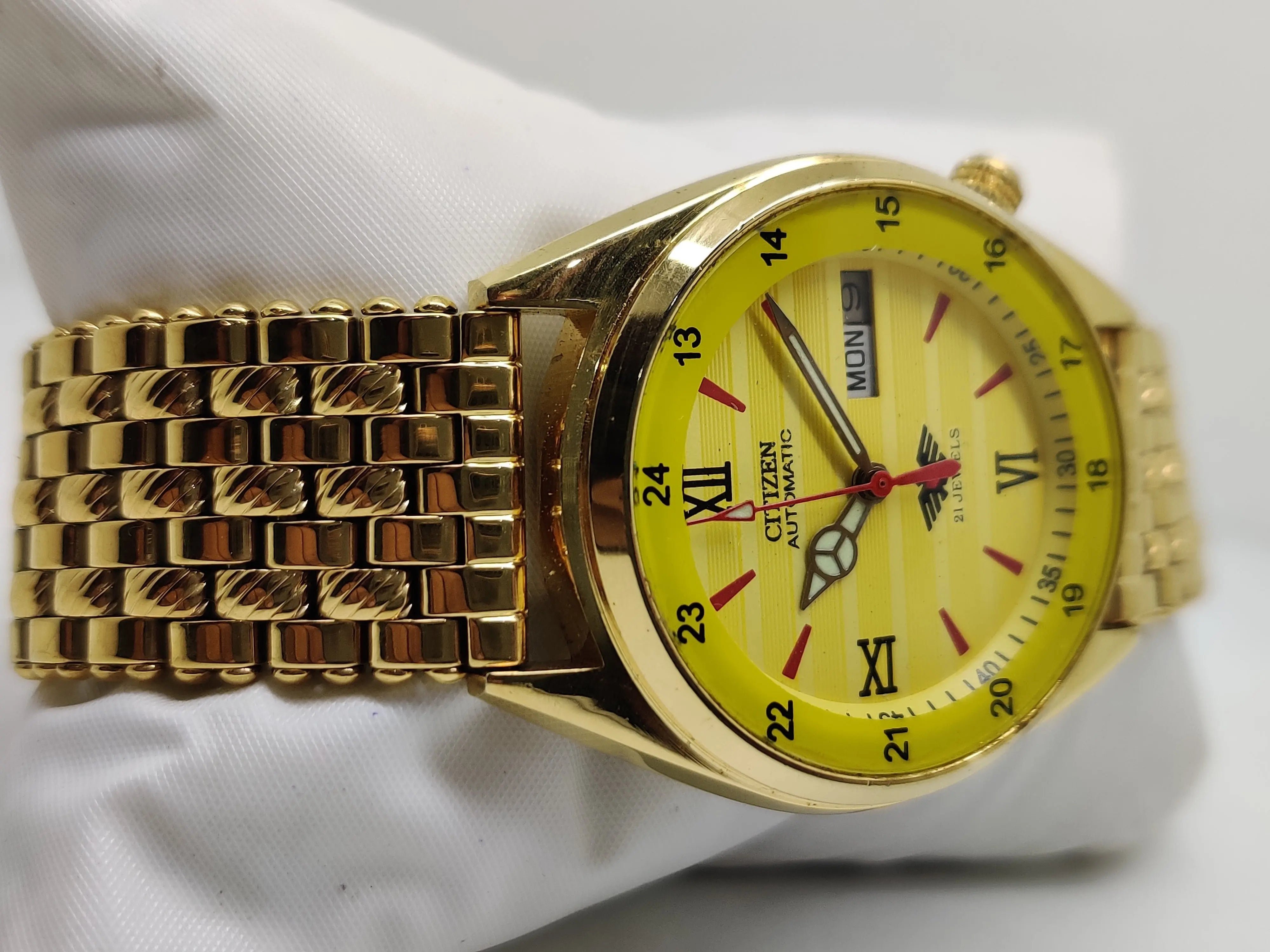 Citizen Automatic 8200 Movement stainless steel Japan Made 21 Jewels Men s Wrist Watch National Watches