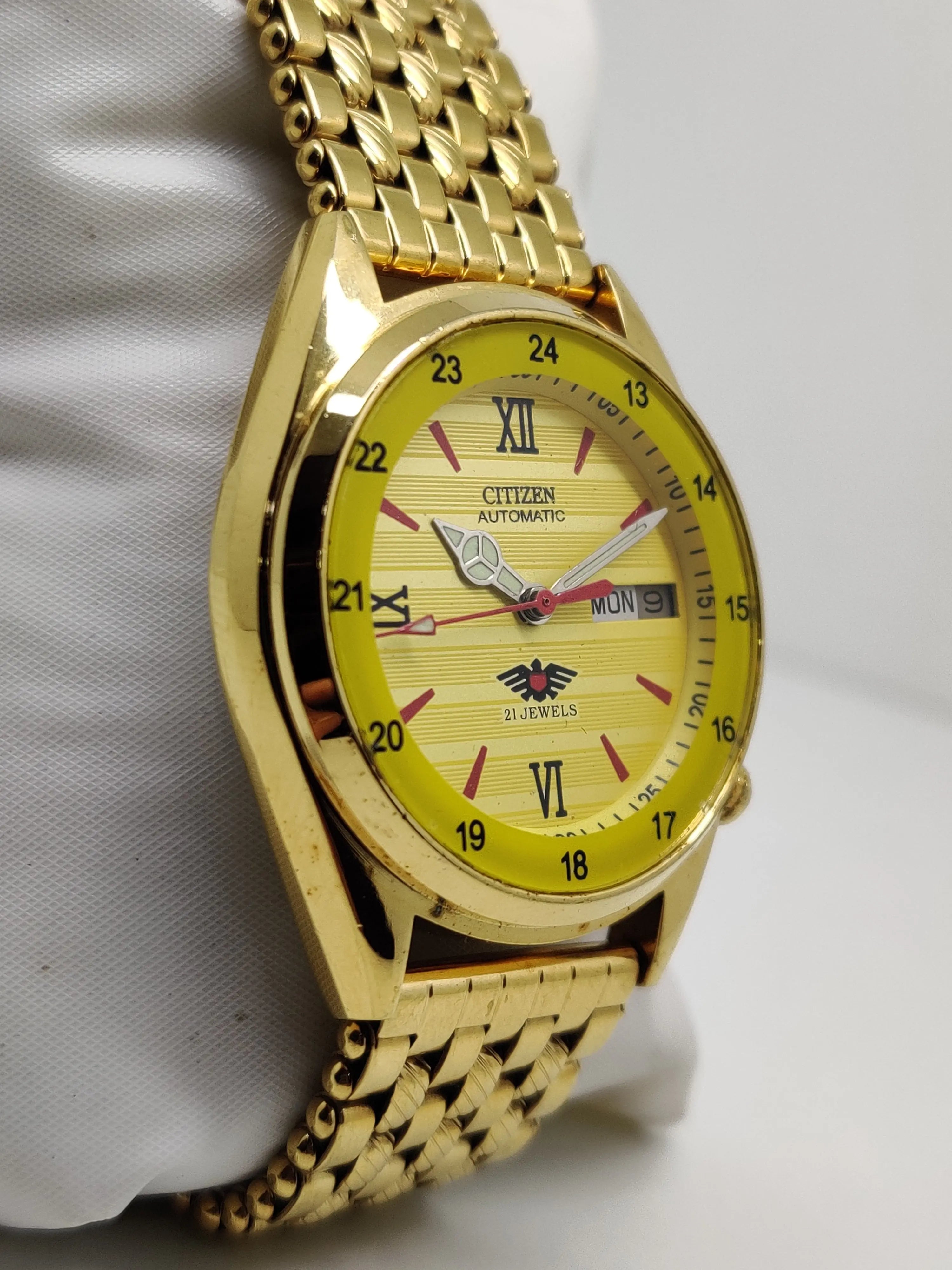 Citizen Automatic 8200 Movement stainless steel Japan Made 21 Jewels Men s Wrist Watch National Watches