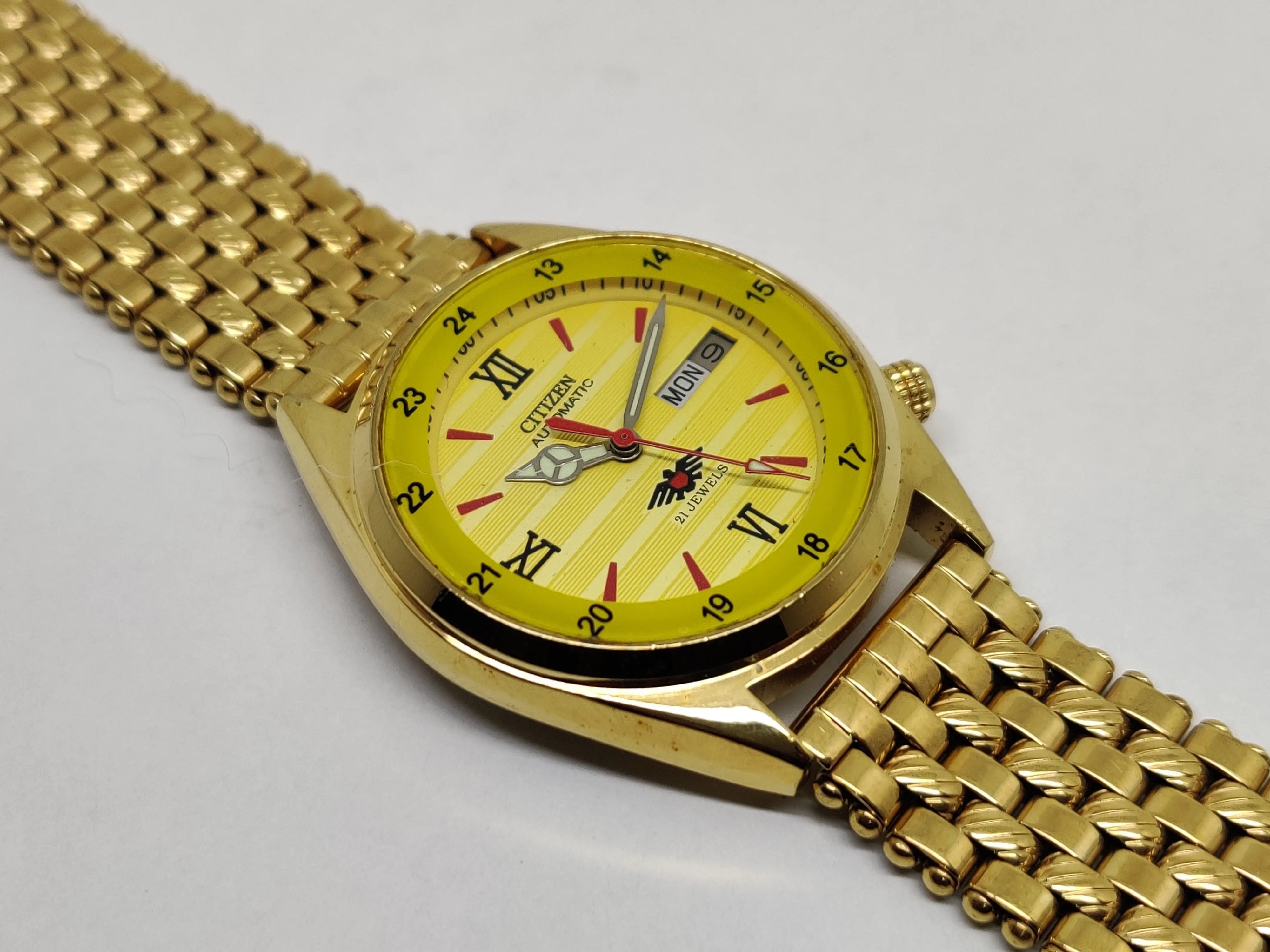 Citizen Automatic 8200 Movement stainless steel Japan Made 21 Jewels Men s Wrist Watch National Watches