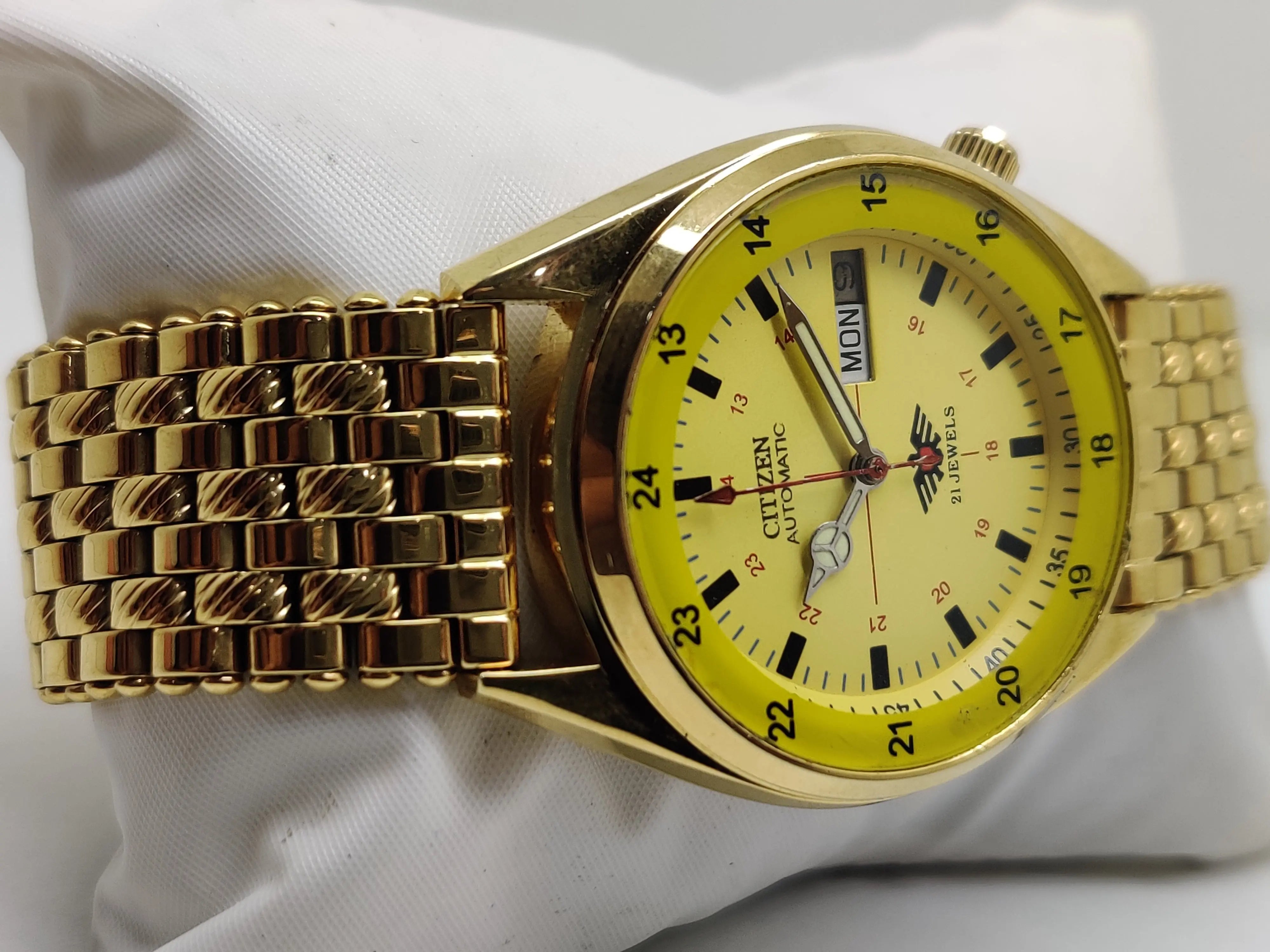 Citizen Automatic 8200 Movement stainless steel Japan Made 21 Jewels Men s Wrist Watch National Watches