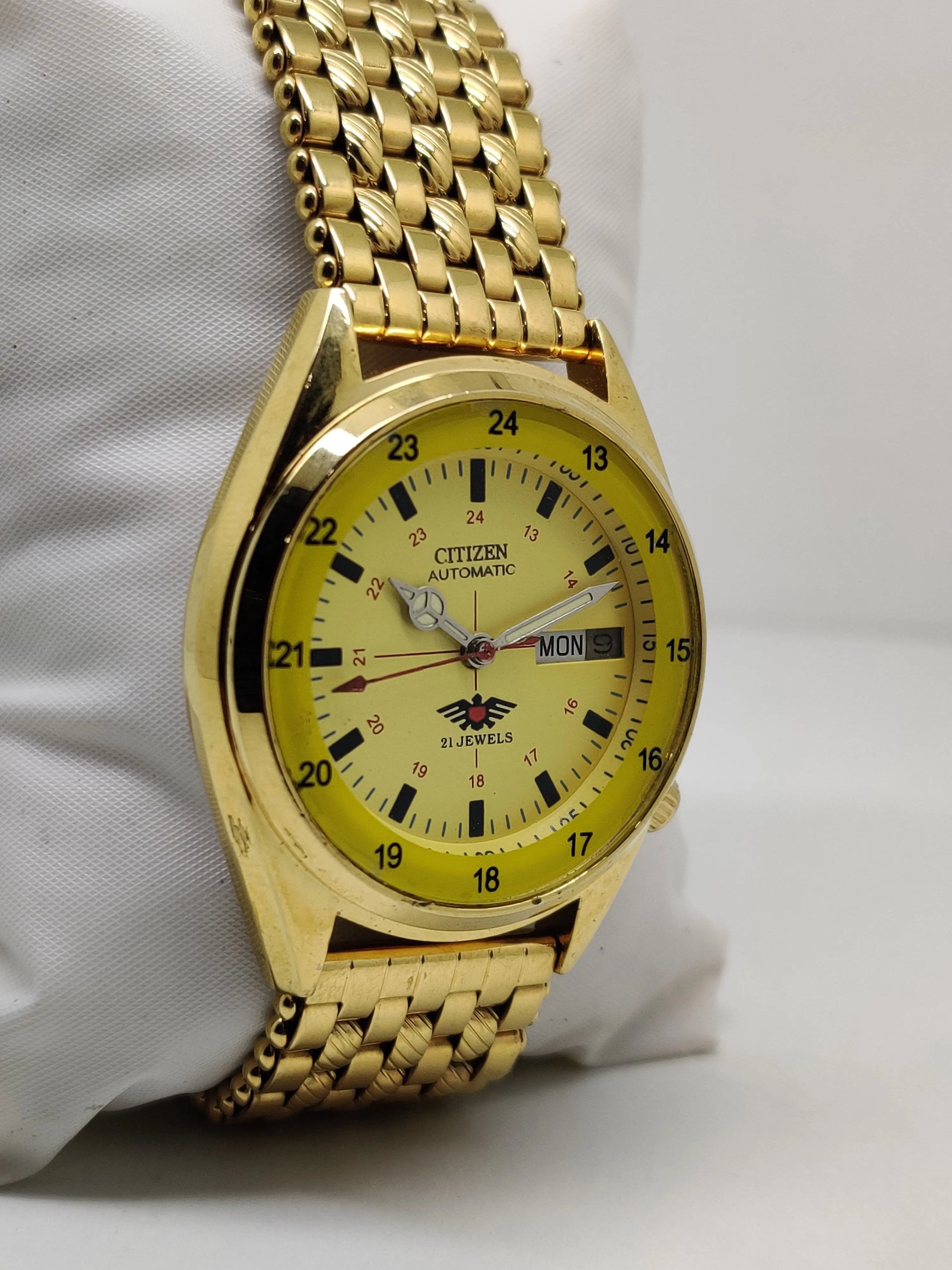 Citizen Automatic 8200 Movement stainless steel Japan Made 21 Jewels Men s Wrist Watch National Watches