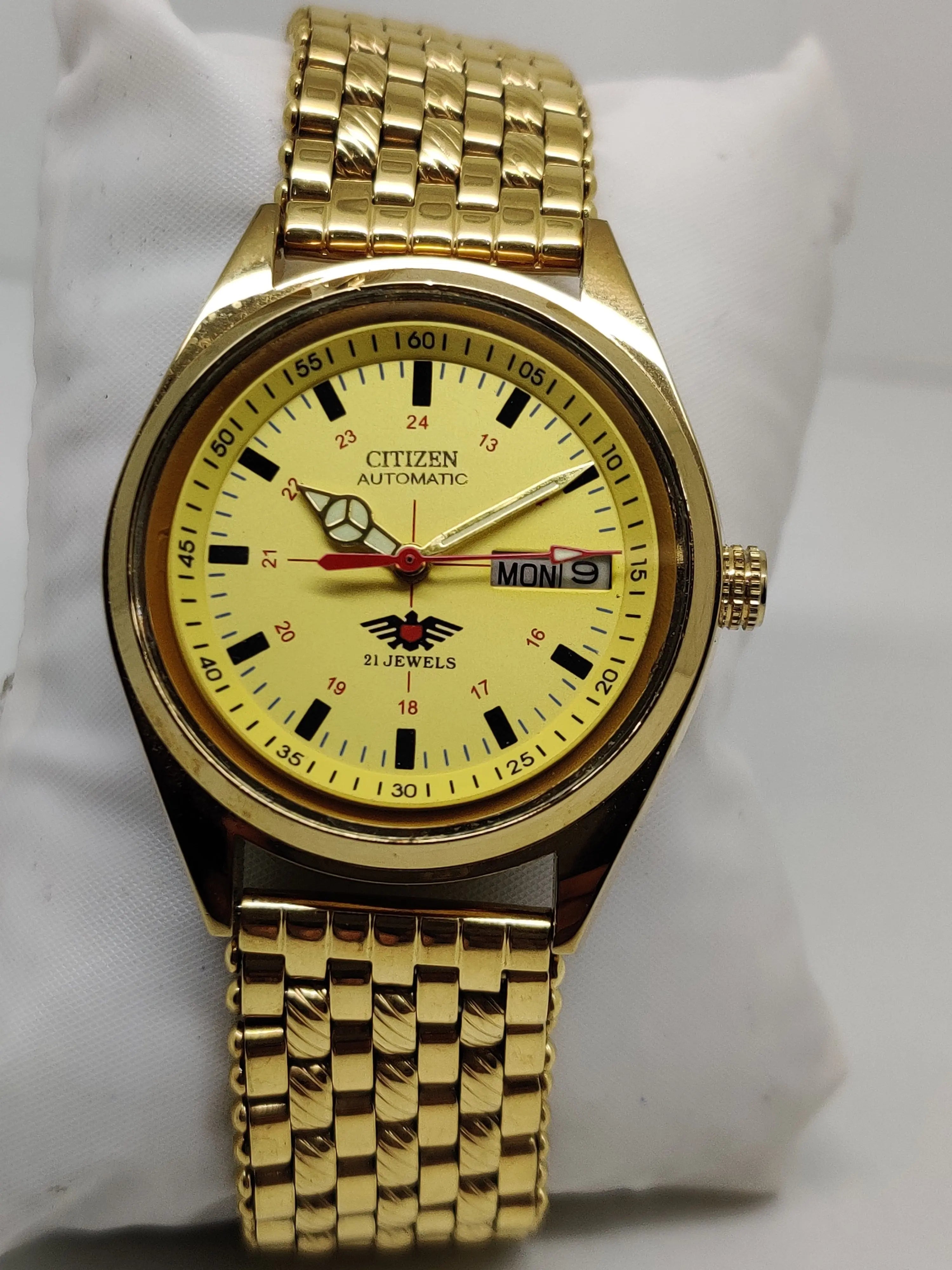 Citizen Automatic 8200 Movement stainless steel Japan Made 21 Jewels Men s Wrist Watch National Watches