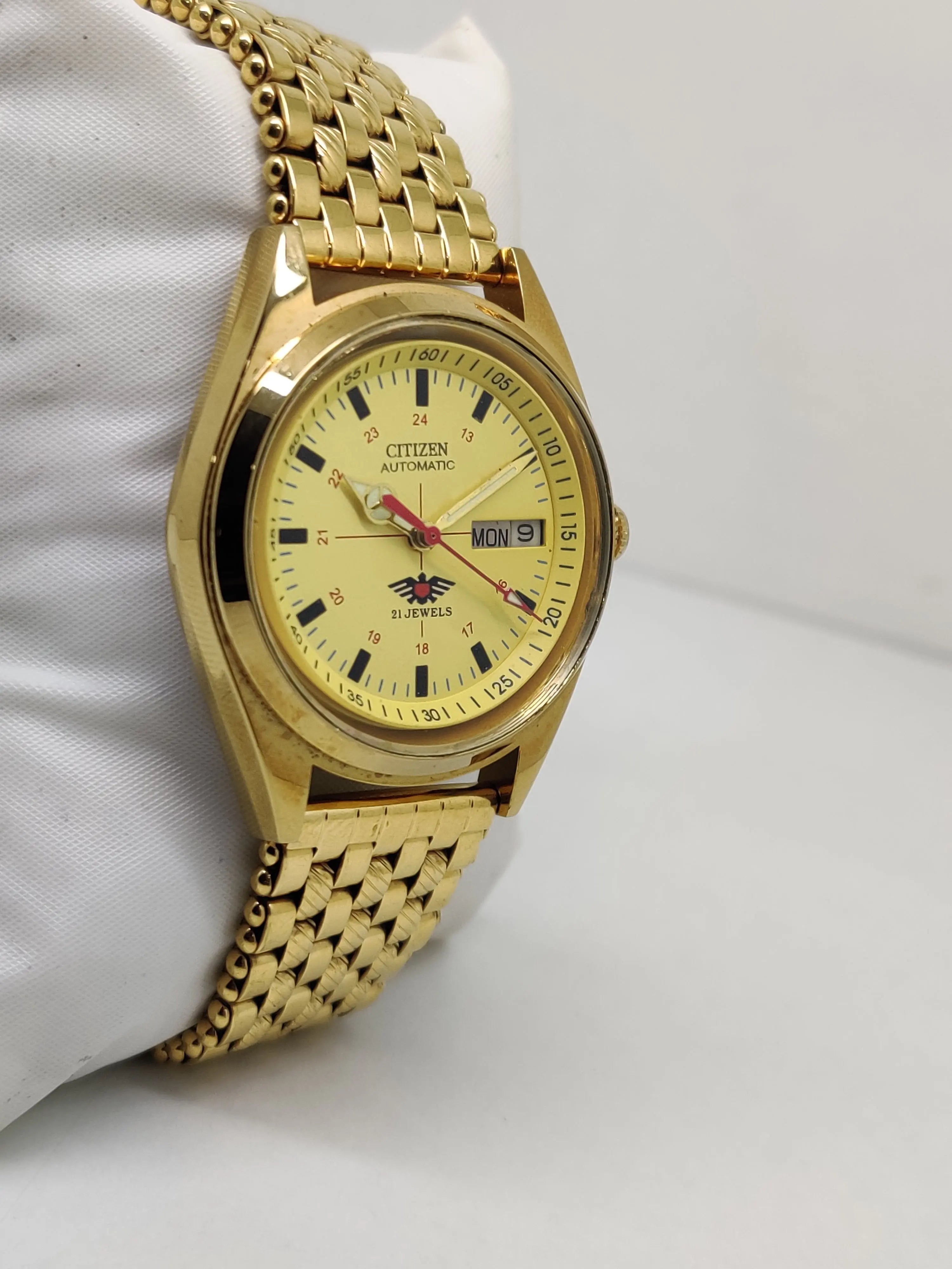 Citizen Automatic 8200 Movement stainless steel Japan Made 21 Jewels Men s Wrist Watch National Watches