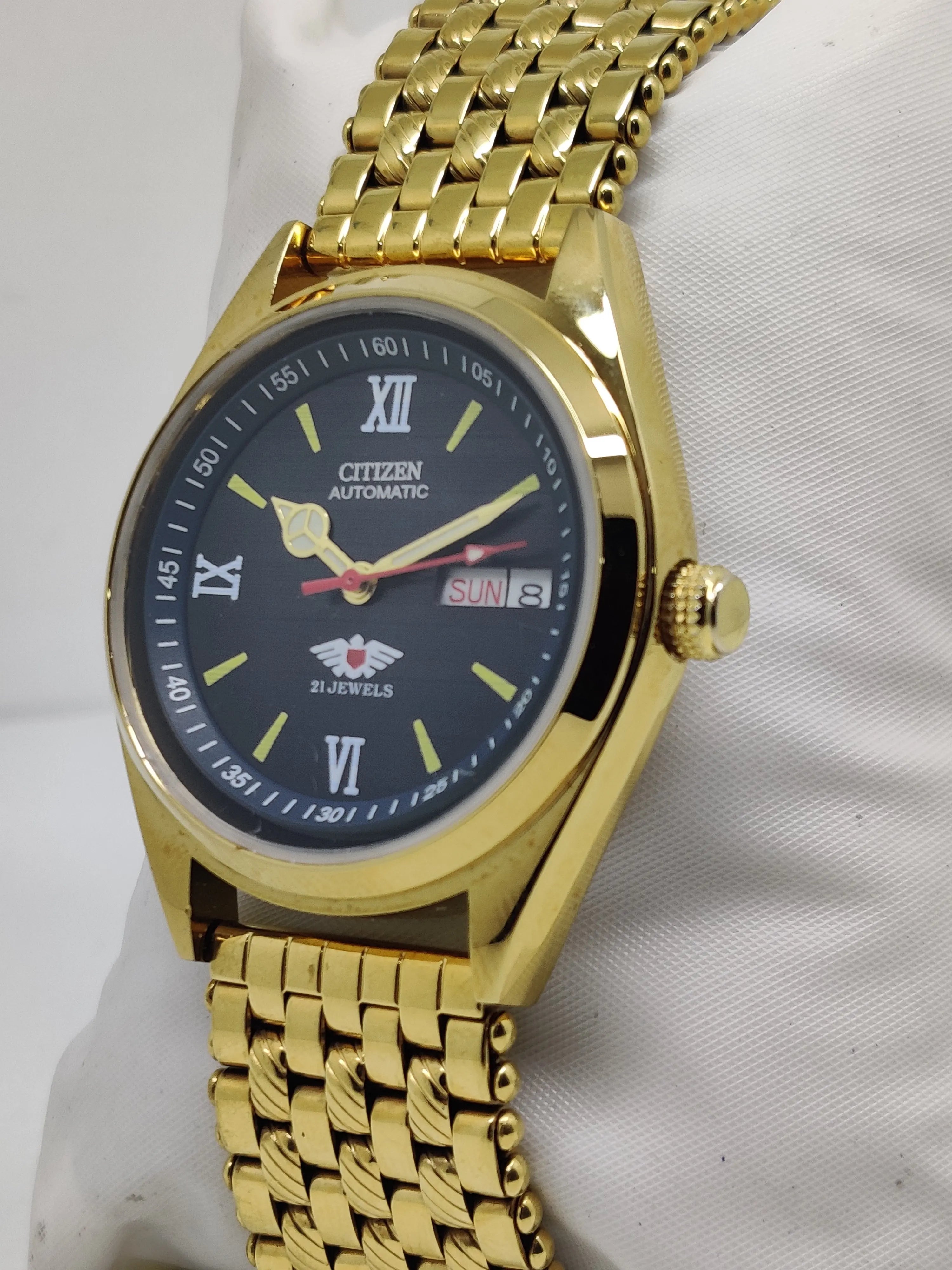 Citizen Automatic 8200 Movement stainless steel Japan Made 21 Jewels Men s Wrist Watch National Watches