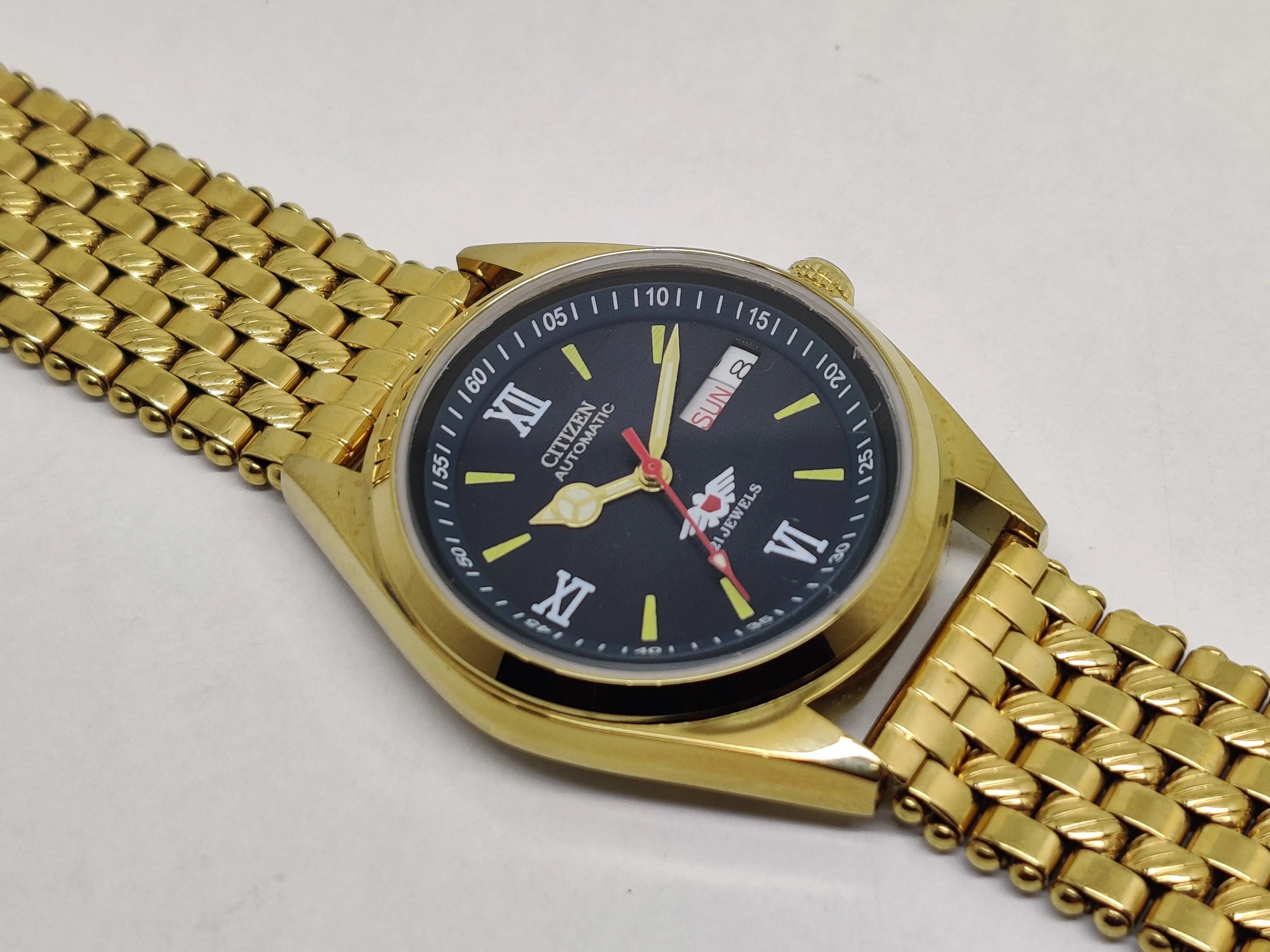 Citizen Automatic 8200 Movement stainless steel Japan Made 21 Jewels Men s Wrist Watch National Watches