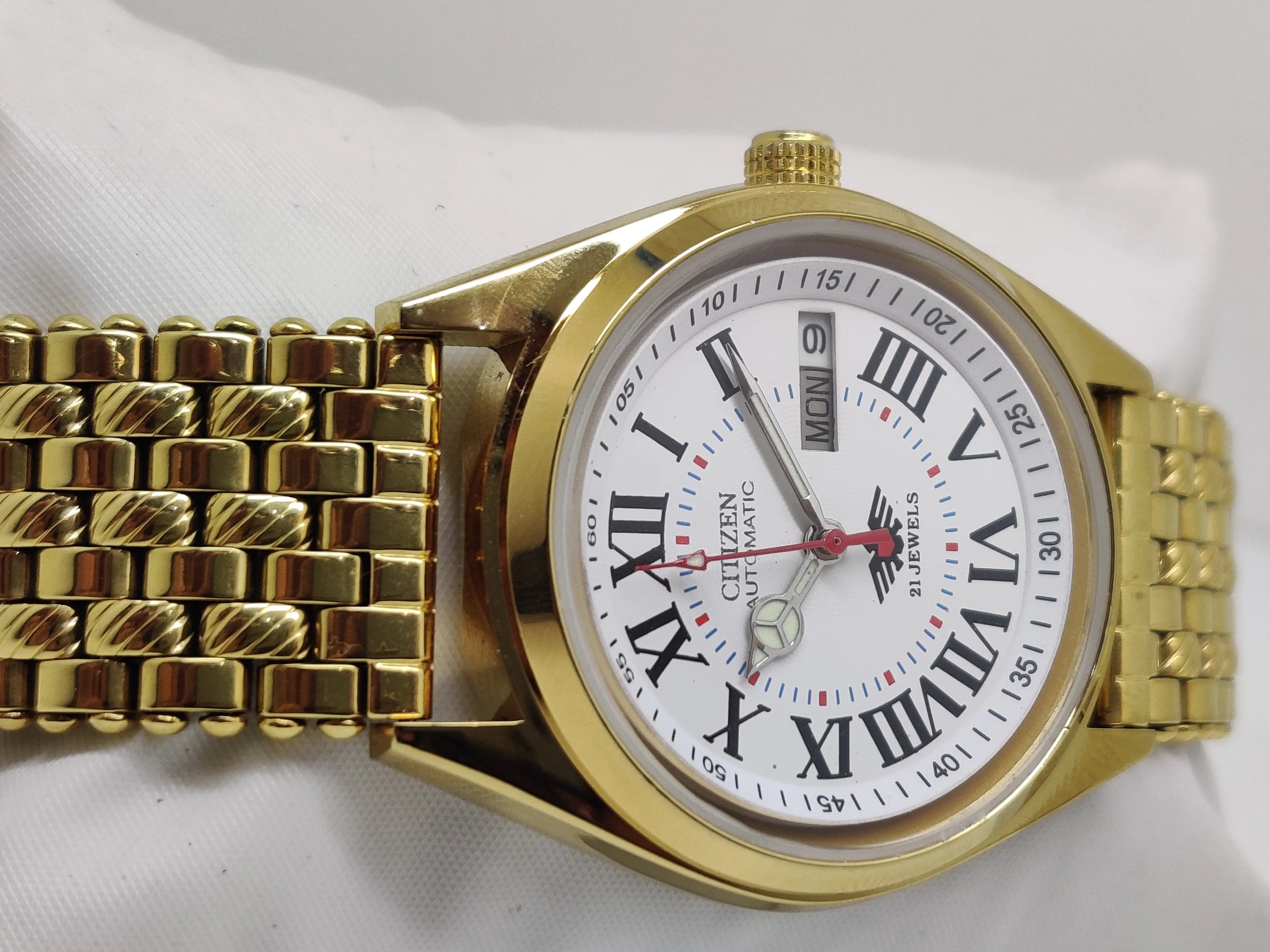 Citizen Automatic 8200 Movement stainless steel Japan Made 21 Jewels Men s Wrist Watch National Watches
