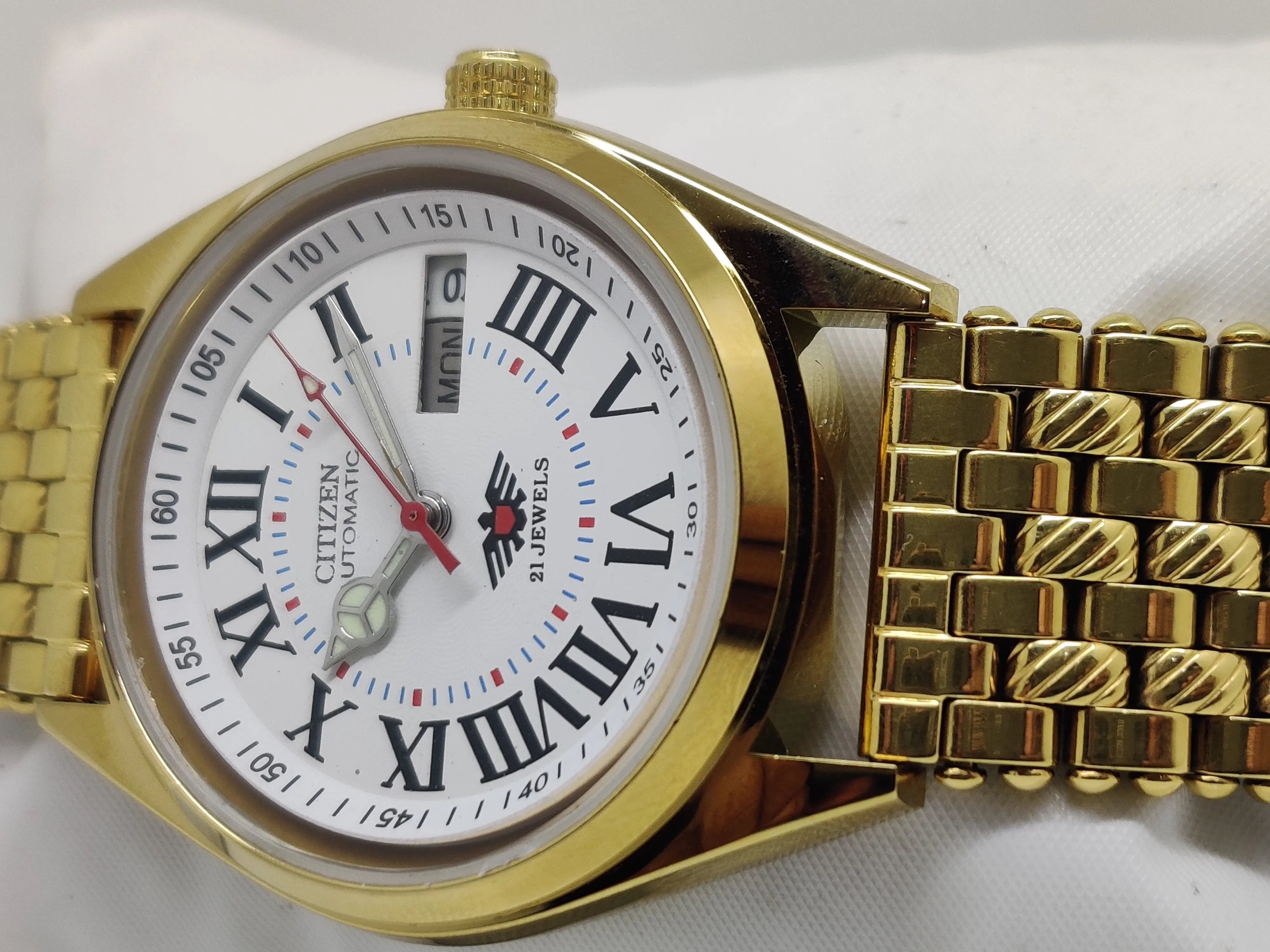 Citizen Automatic 8200 Movement stainless steel Japan Made 21 Jewels Men s Wrist Watch National Watches