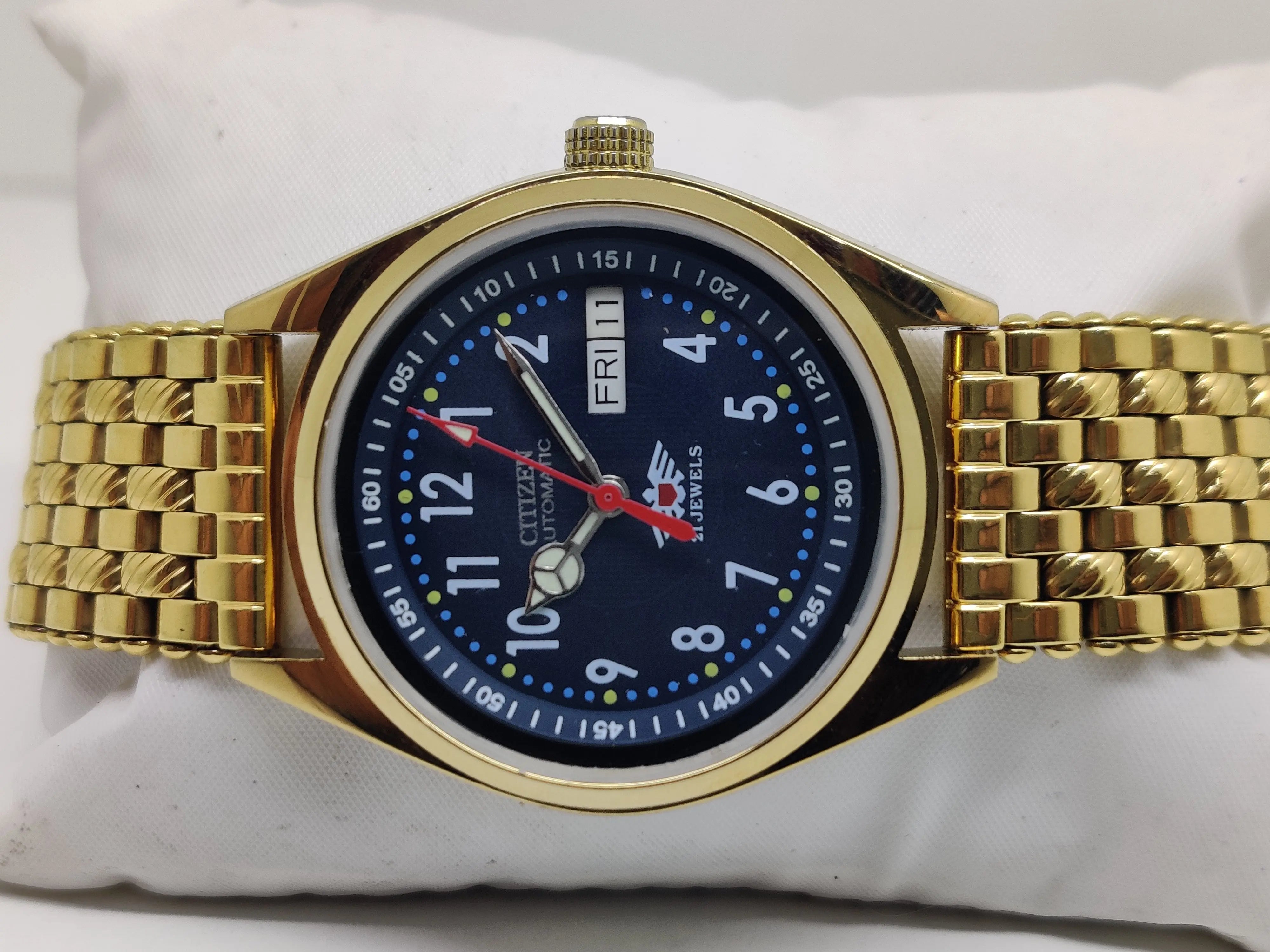 Citizen Automatic 8200 Movement stainless steel Japan Made 21 Jewels Men s Wrist Watch National Watches