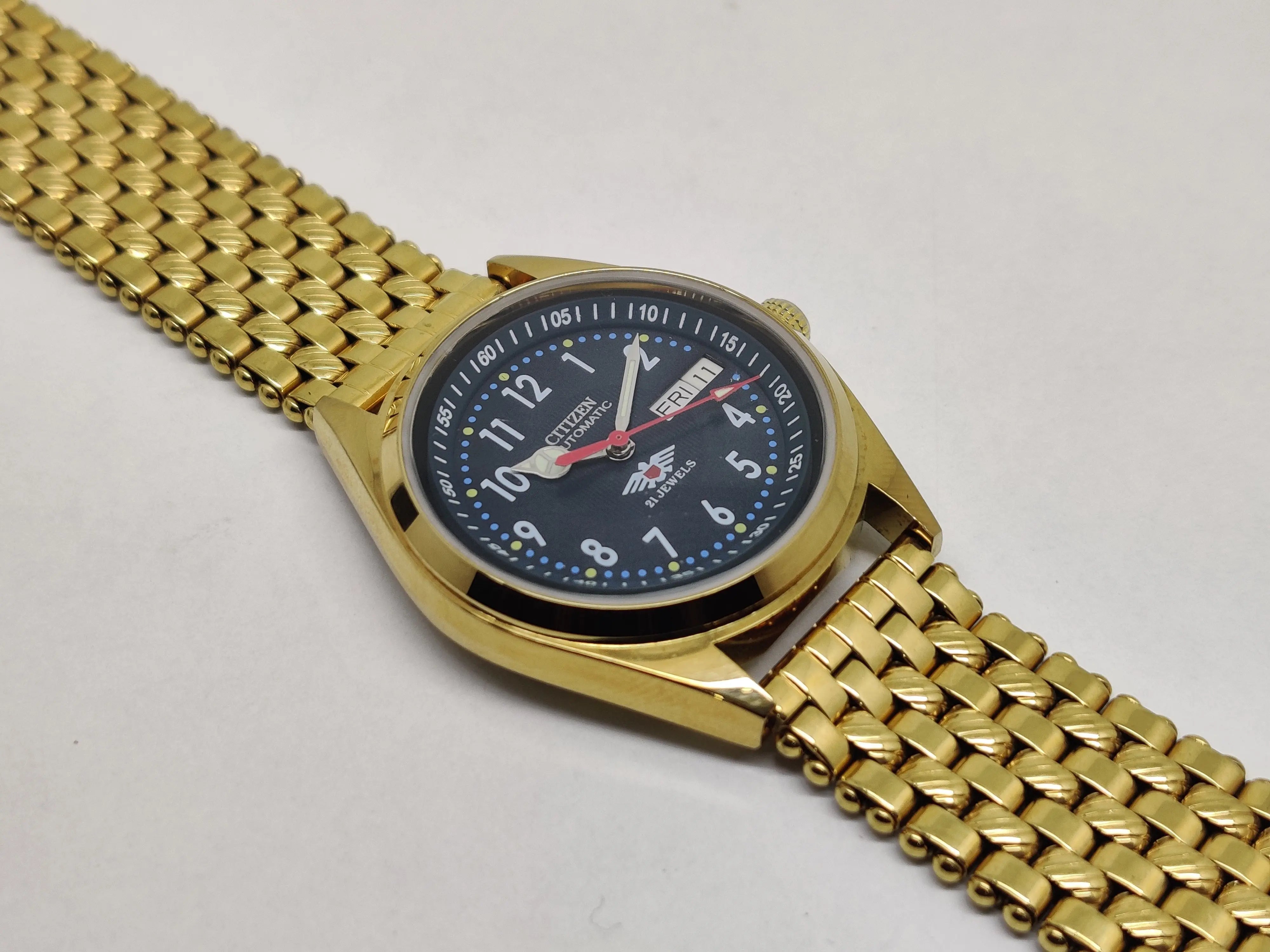 Citizen Automatic 8200 Movement stainless steel Japan Made 21 Jewels Men s Wrist Watch National Watches