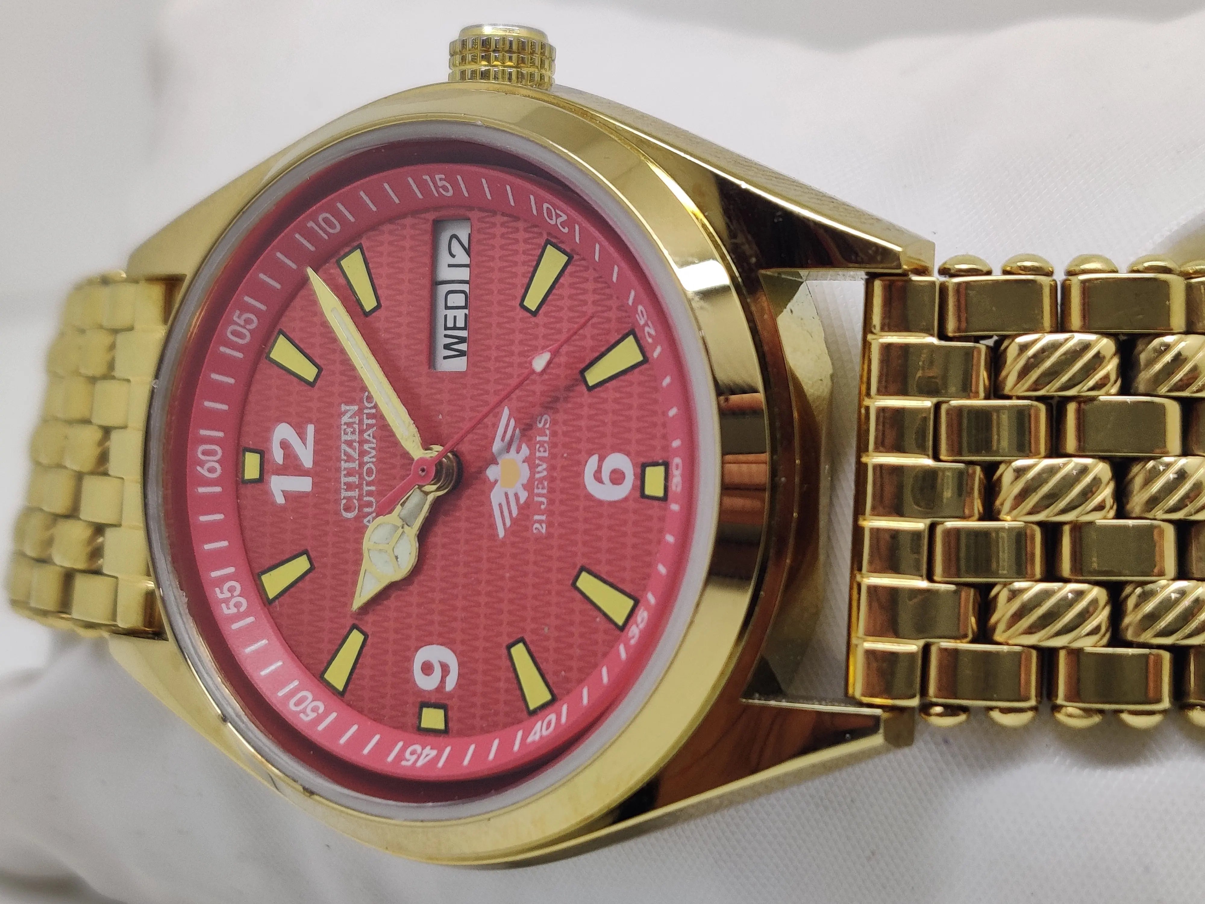 Citizen Automatic 8200 Movement stainless steel Japan Made 21 Jewels Men s Wrist Watch National Watches