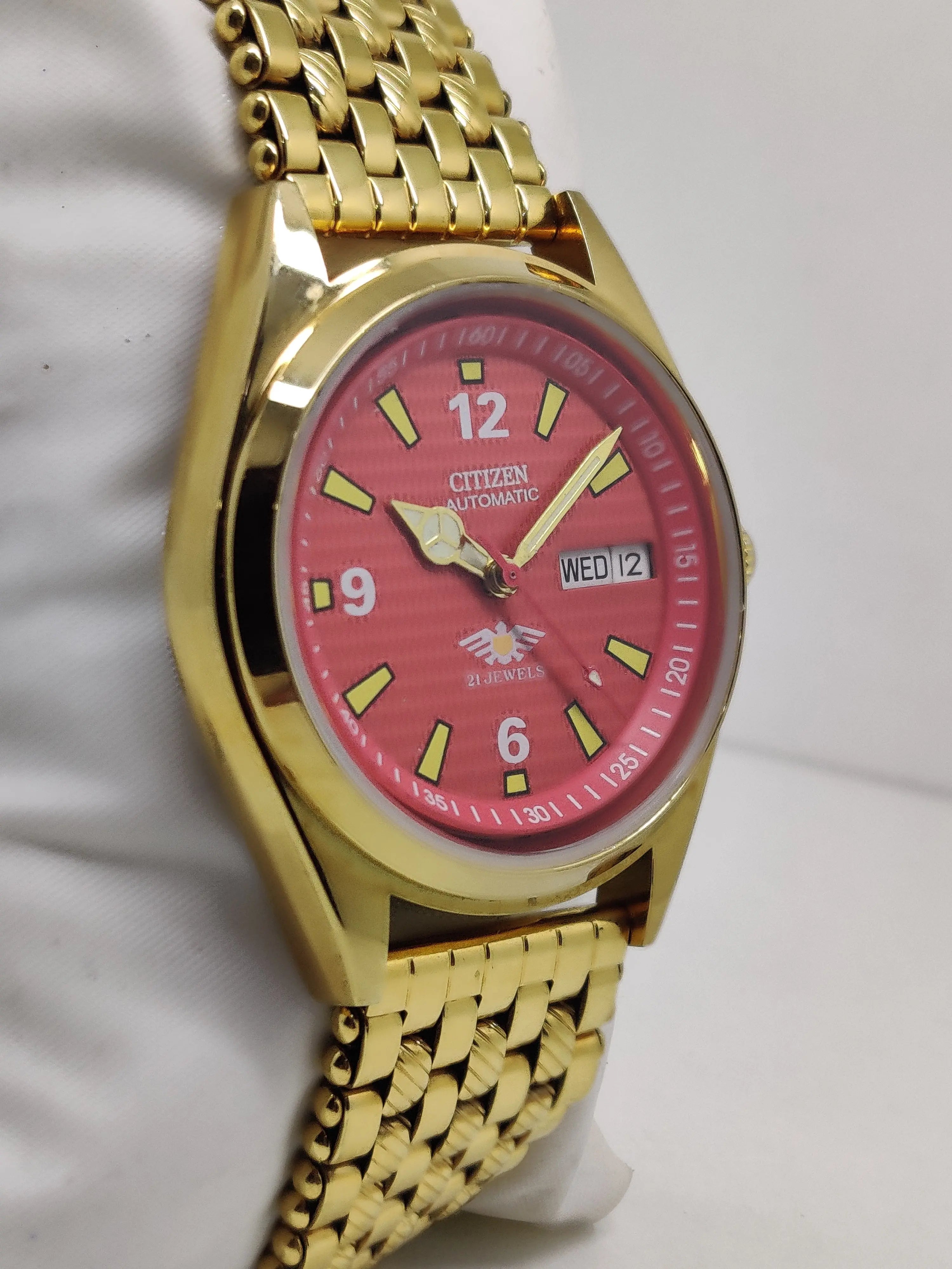Citizen Automatic 8200 Movement stainless steel Japan Made 21 Jewels Men s Wrist Watch National Watches