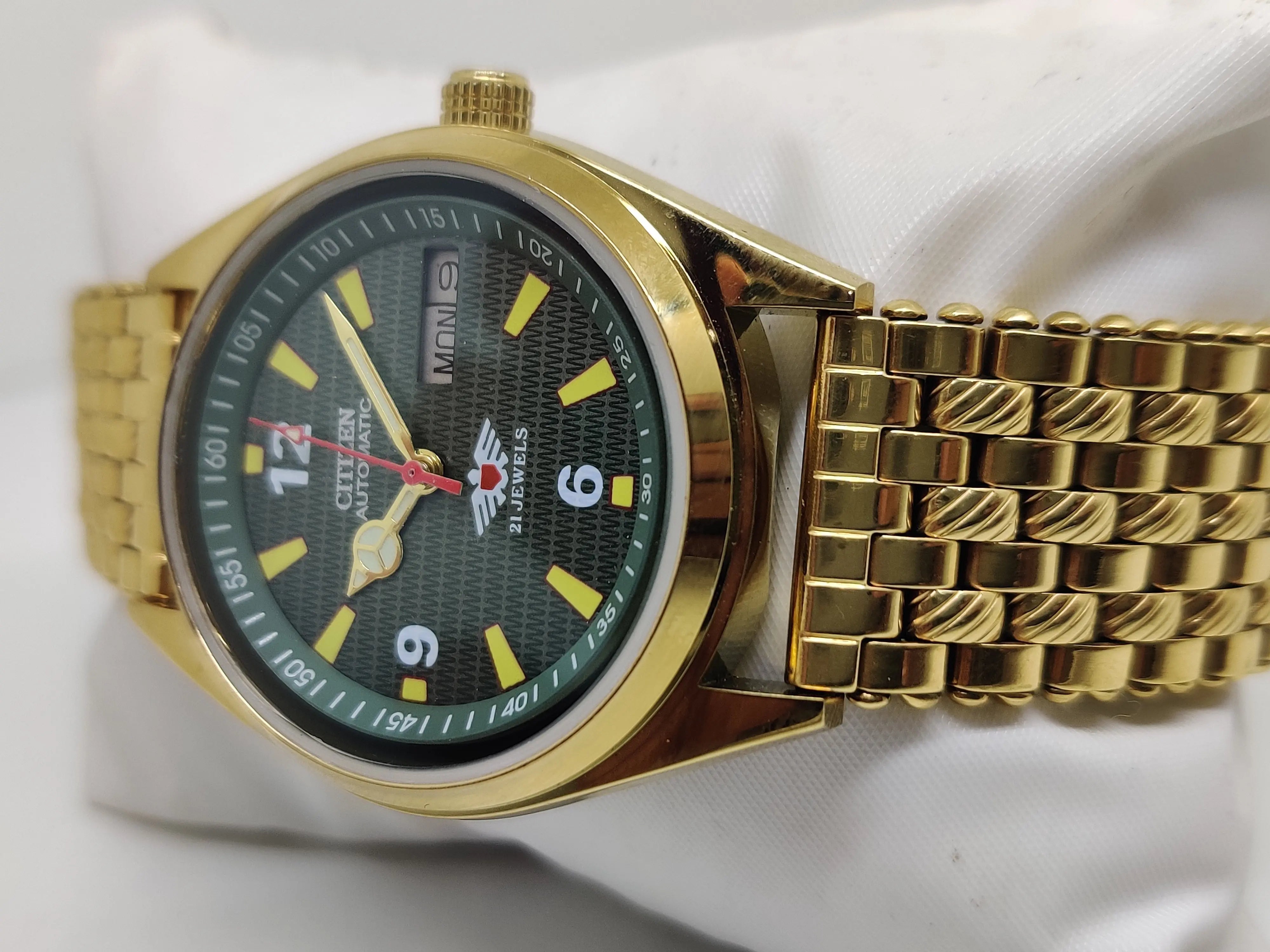 Citizen Automatic 8200 Movement stainless steel Japan Made 21 Jewels Men s Wrist Watch National Watches