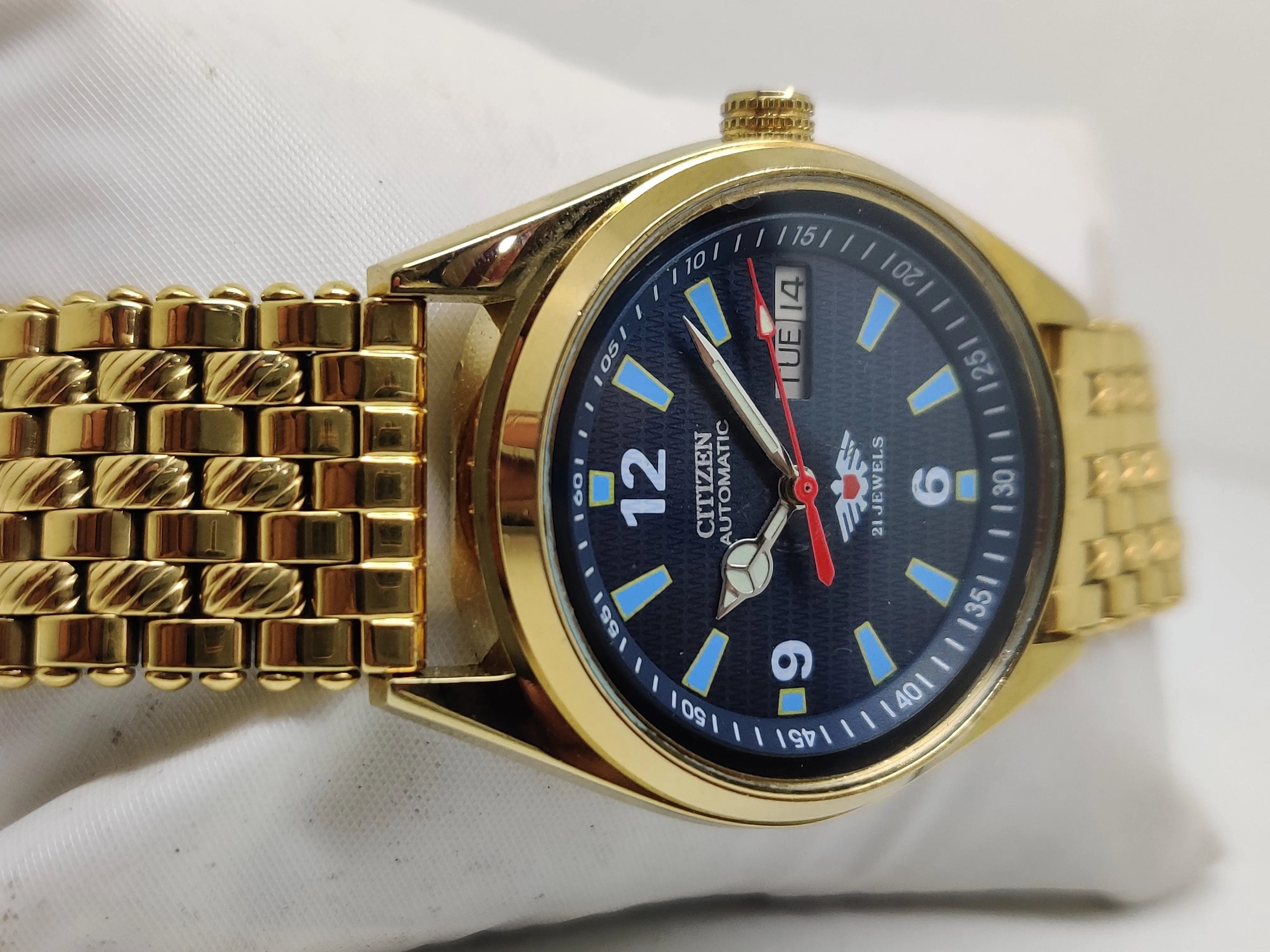 Citizen Automatic 8200 Movement stainless steel Japan Made 21 Jewels Men s Wrist Watch National Watches