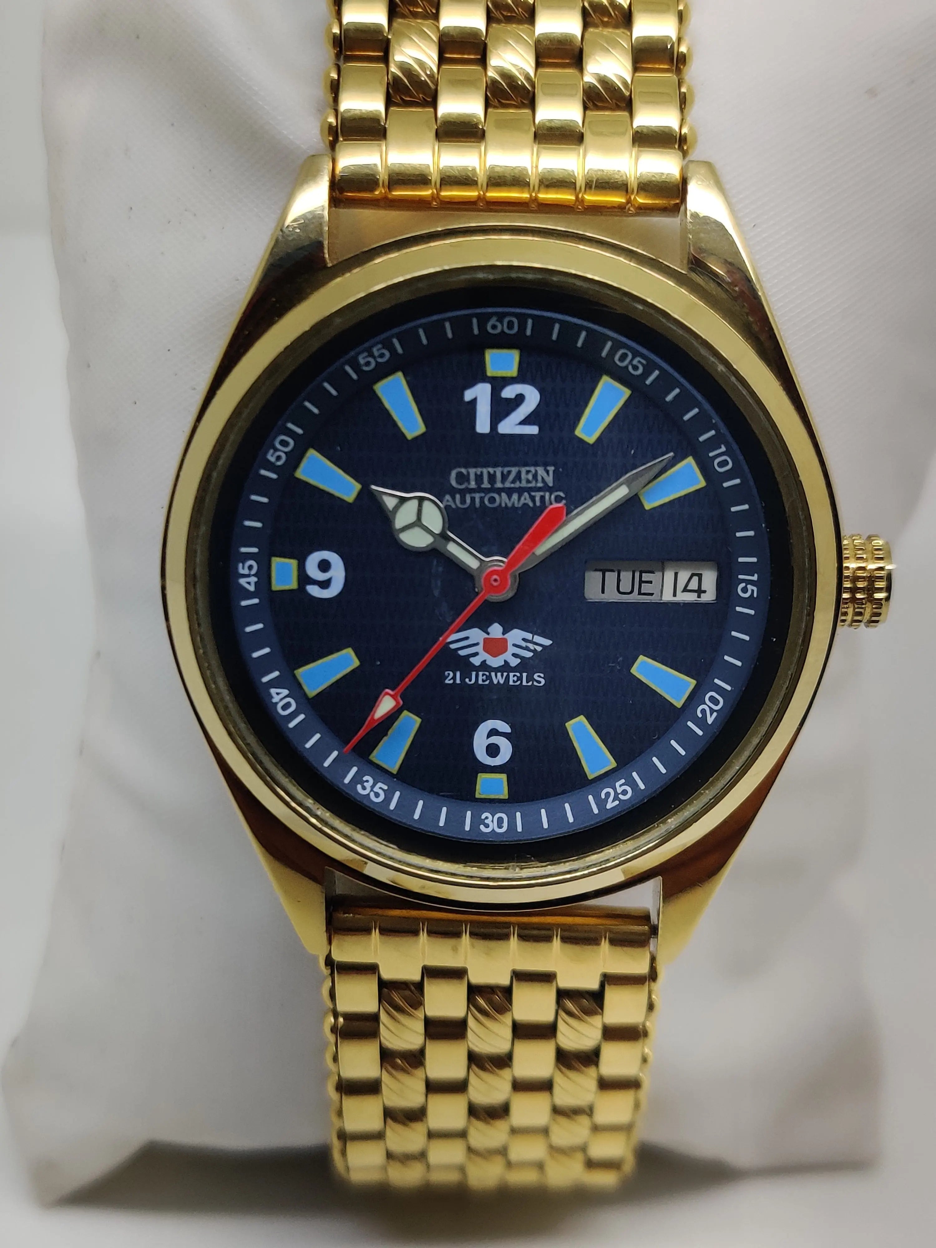 Citizen Automatic 8200 Movement stainless steel Japan Made 21 Jewels Men s Wrist Watch National Watches