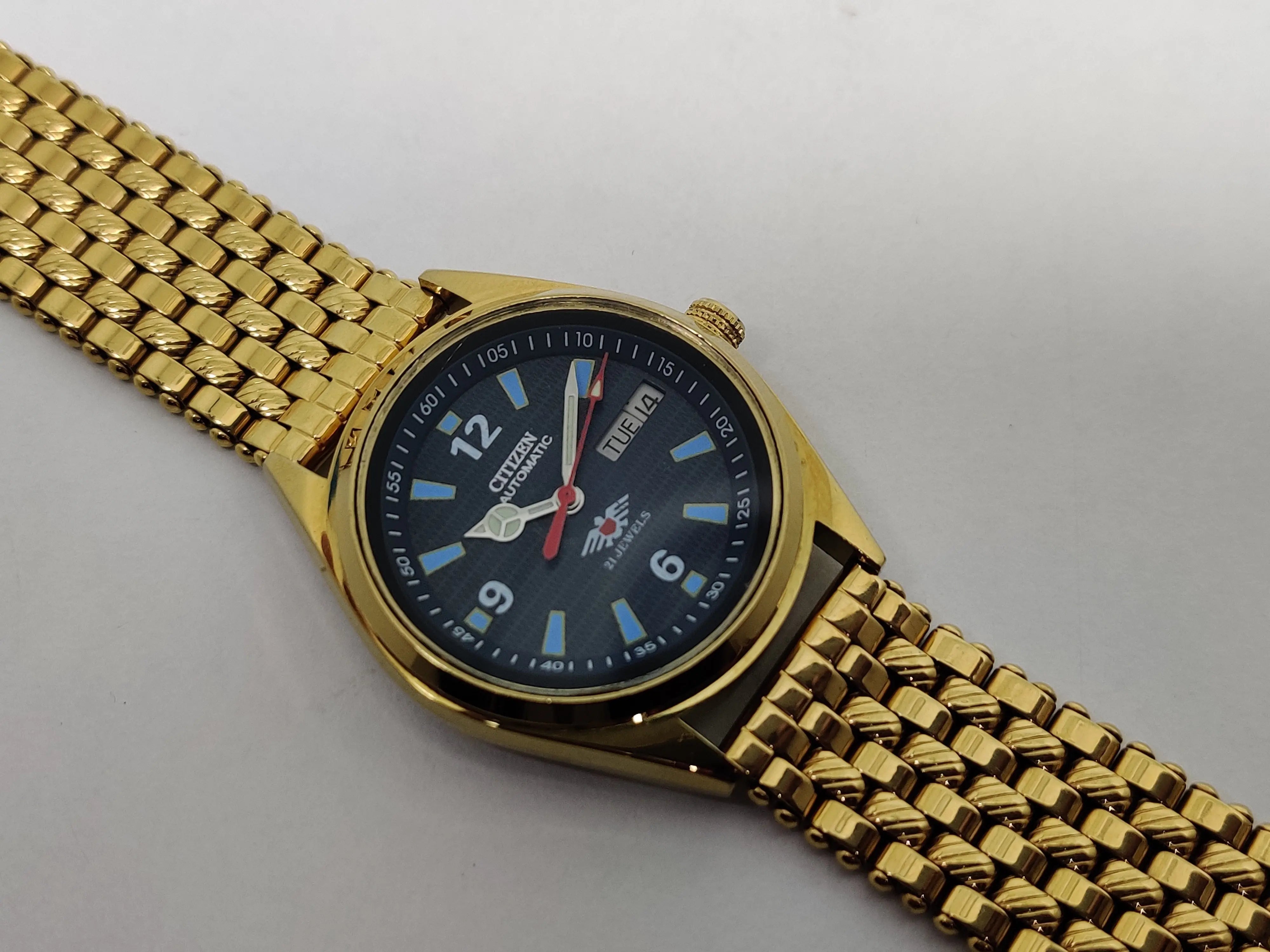 Citizen Automatic 8200 Movement stainless steel Japan Made 21 Jewels Men s Wrist Watch National Watches
