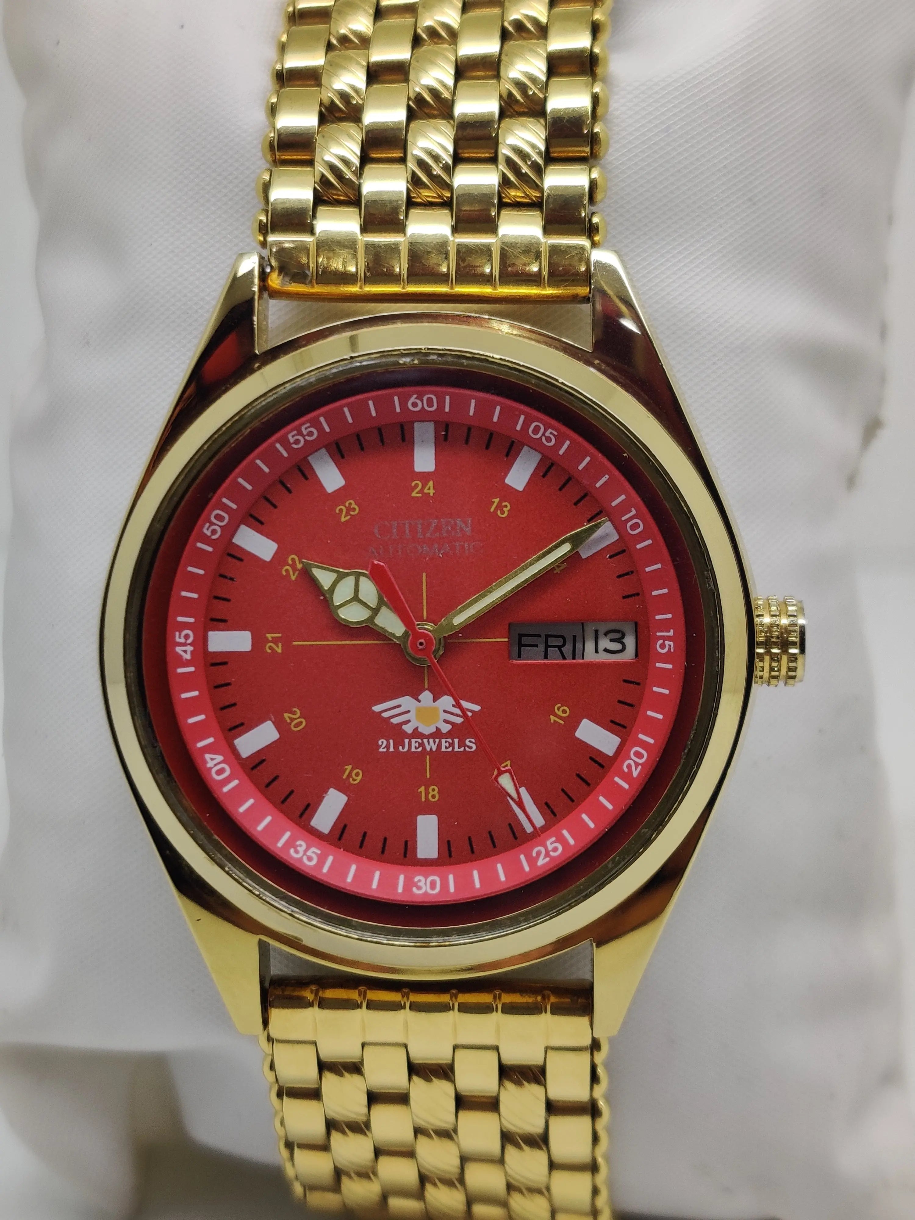 Citizen Automatic 8200 Movement stainless steel Japan Made 21 Jewels Men s Wrist Watch National Watches