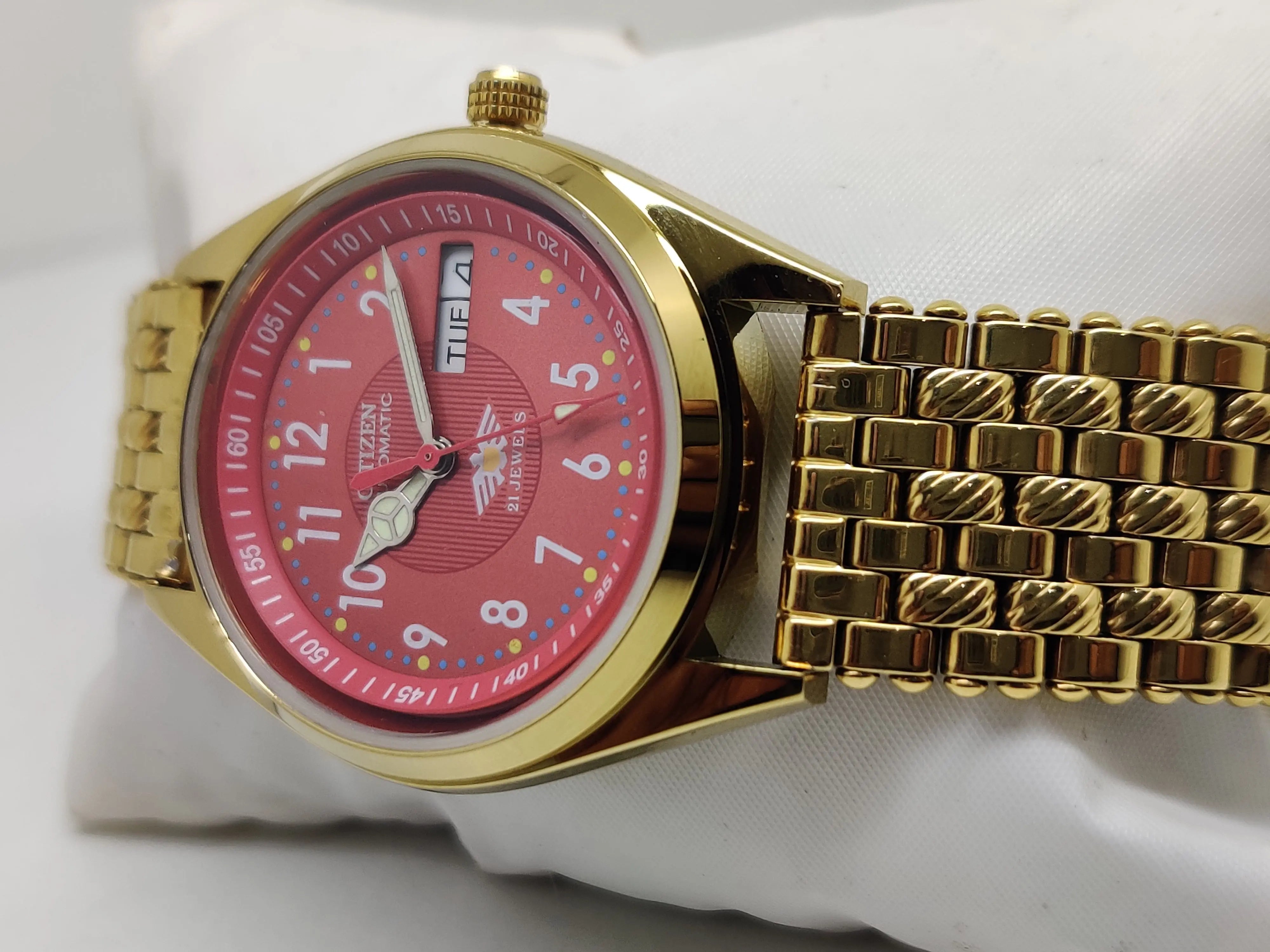 Citizen Automatic 8200 Movement stainless steel Japan Made 21 Jewels Men s Wrist Watch National Watches