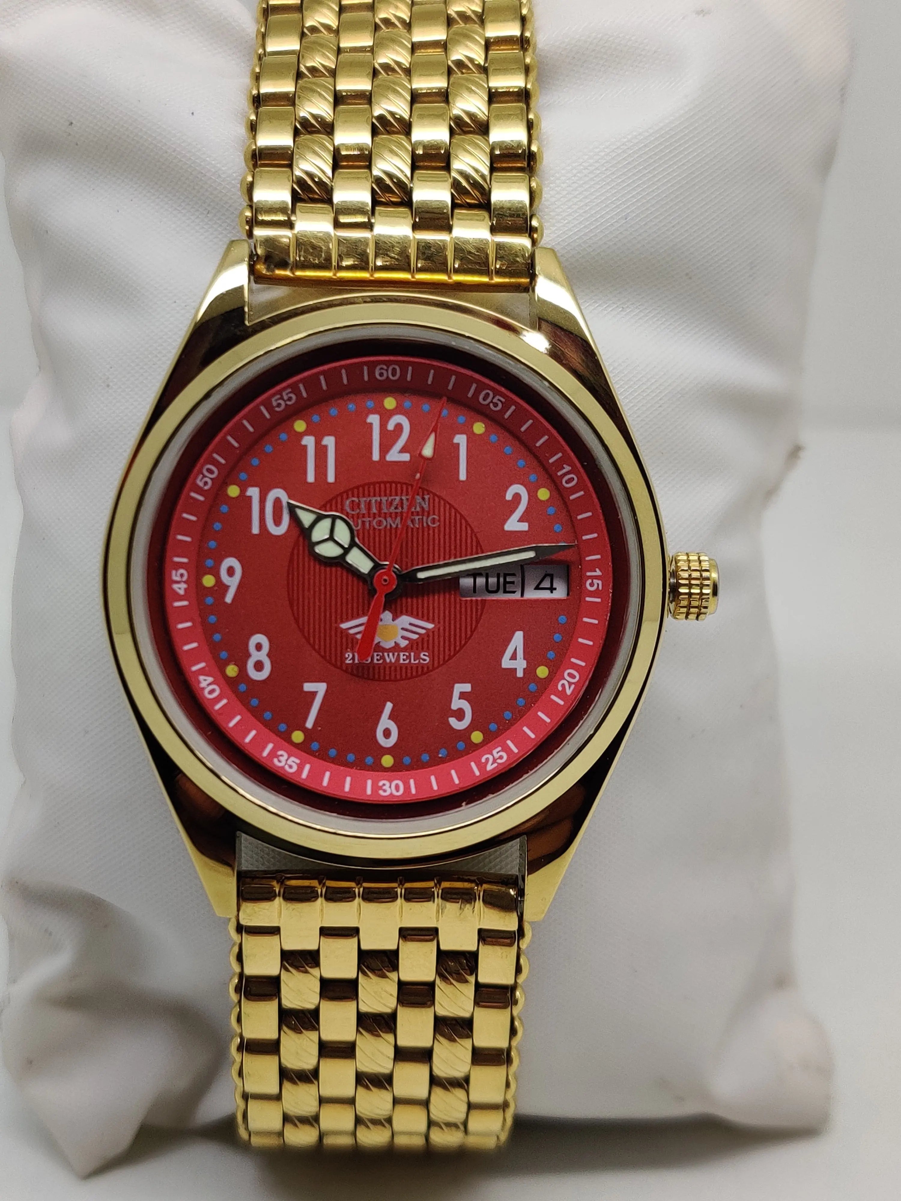 Citizen Automatic 8200 Movement stainless steel Japan Made 21 Jewels Men s Wrist Watch National Watches