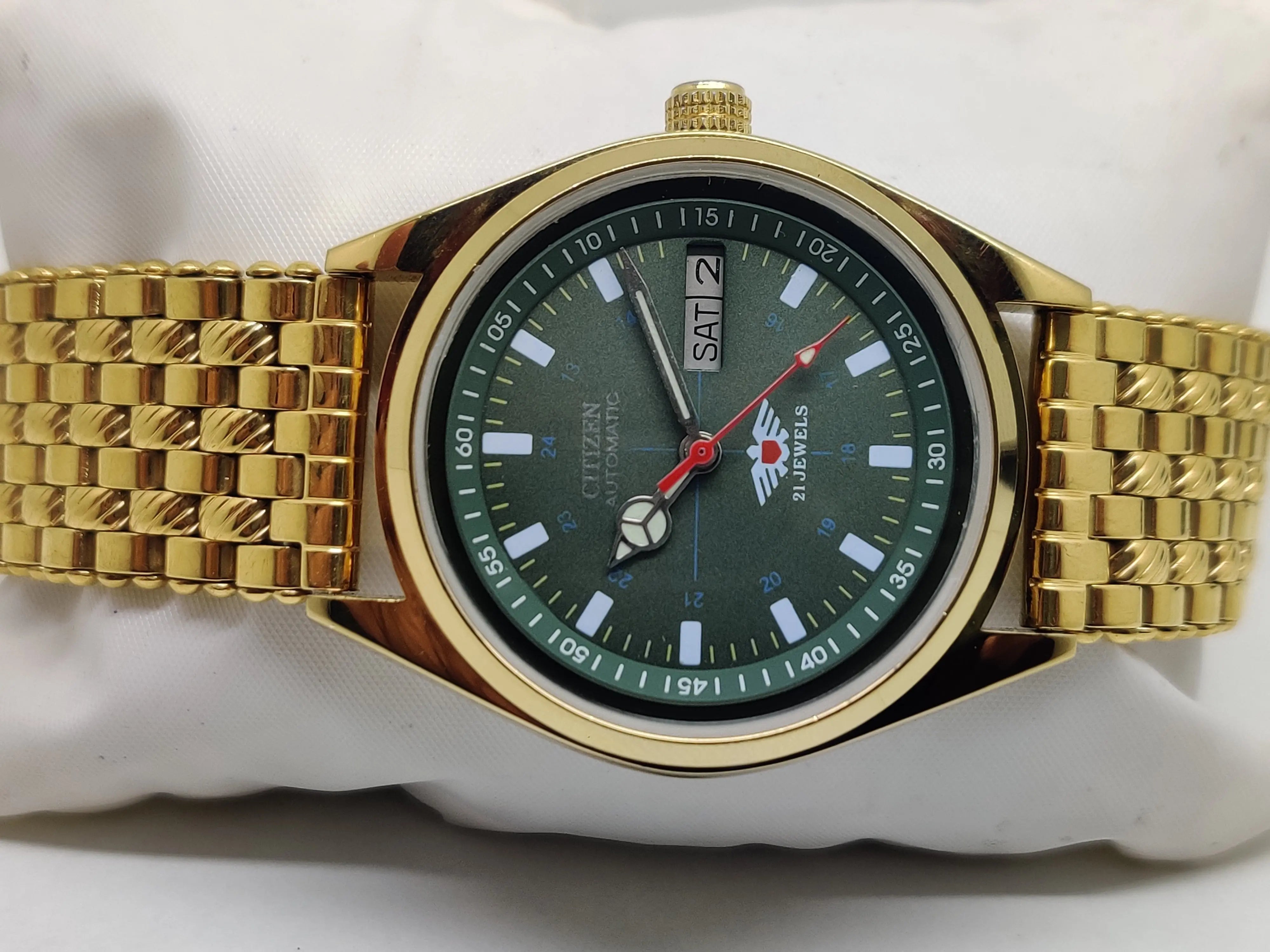 Citizen Automatic 8200 Movement stainless steel Japan Made 21 Jewels Men s Wrist Watch National Watches