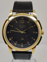 Seiko 5 Black Dial quartz WatchaSeiko Silim Quartz Watch – Sleek, Durable & Stylish Timepiece for Men/Women - National Watches