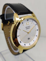 Seiko 5 Black Dial quartz Watch - National Watches