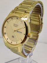 Seiko 5 Black Dial quartz Watch - National Watches