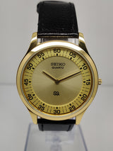 Seiko 5 Black Dial quartz WatcaSeiko Silim Quartz Watch – Sleek, Durable & Stylish Timepiece for Men/Womenh - National Watches