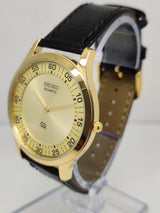 Seiko 5 Black Dial quartz WatcaSeiko Silim Quartz Watch – Sleek, Durable & Stylish Timepiece for Men/Womenh - National Watches