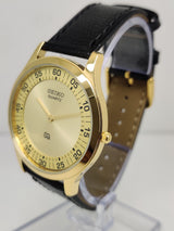 Seiko 5 Black Dial quartz WatcaSeiko Silim Quartz Watch – Sleek, Durable & Stylish Timepiece for Men/Womenh - National Watches