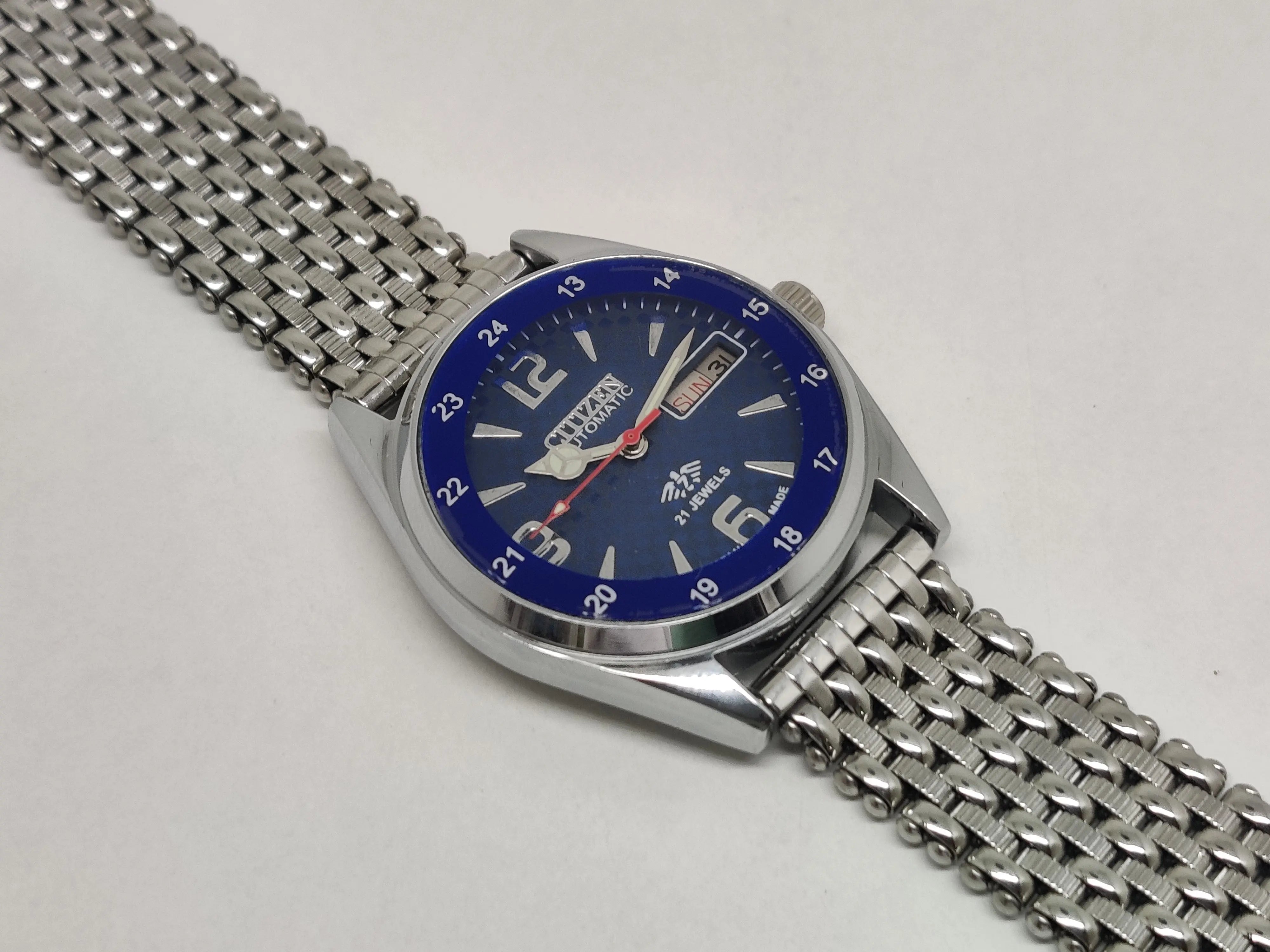 Citizen Automatic 8200 Movement stainless steel Japan Made 21 Jewels Men s Wrist Watch National Watches