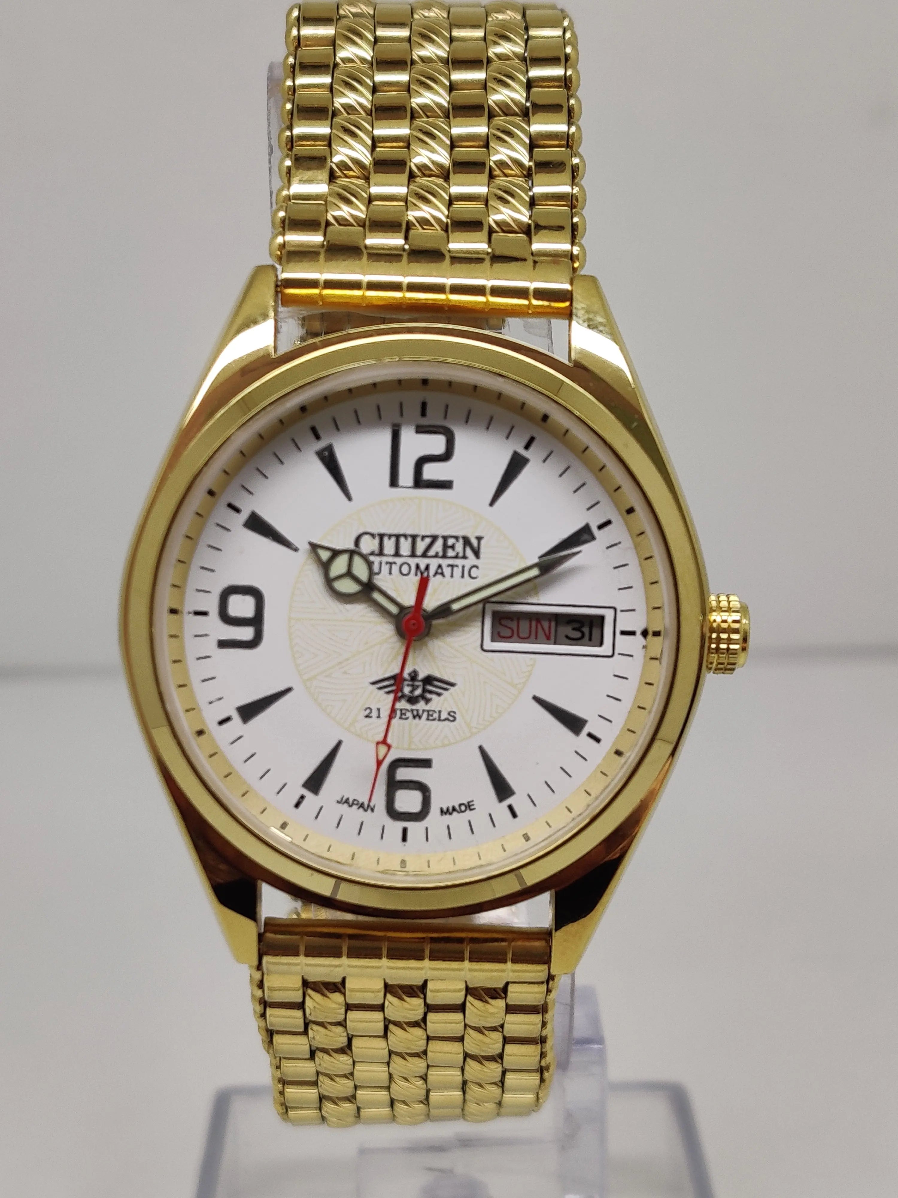 Citizen Automatic 8200 Movement stainless steel Japan Made 21 Jewels Men s Wrist Watch National Watches