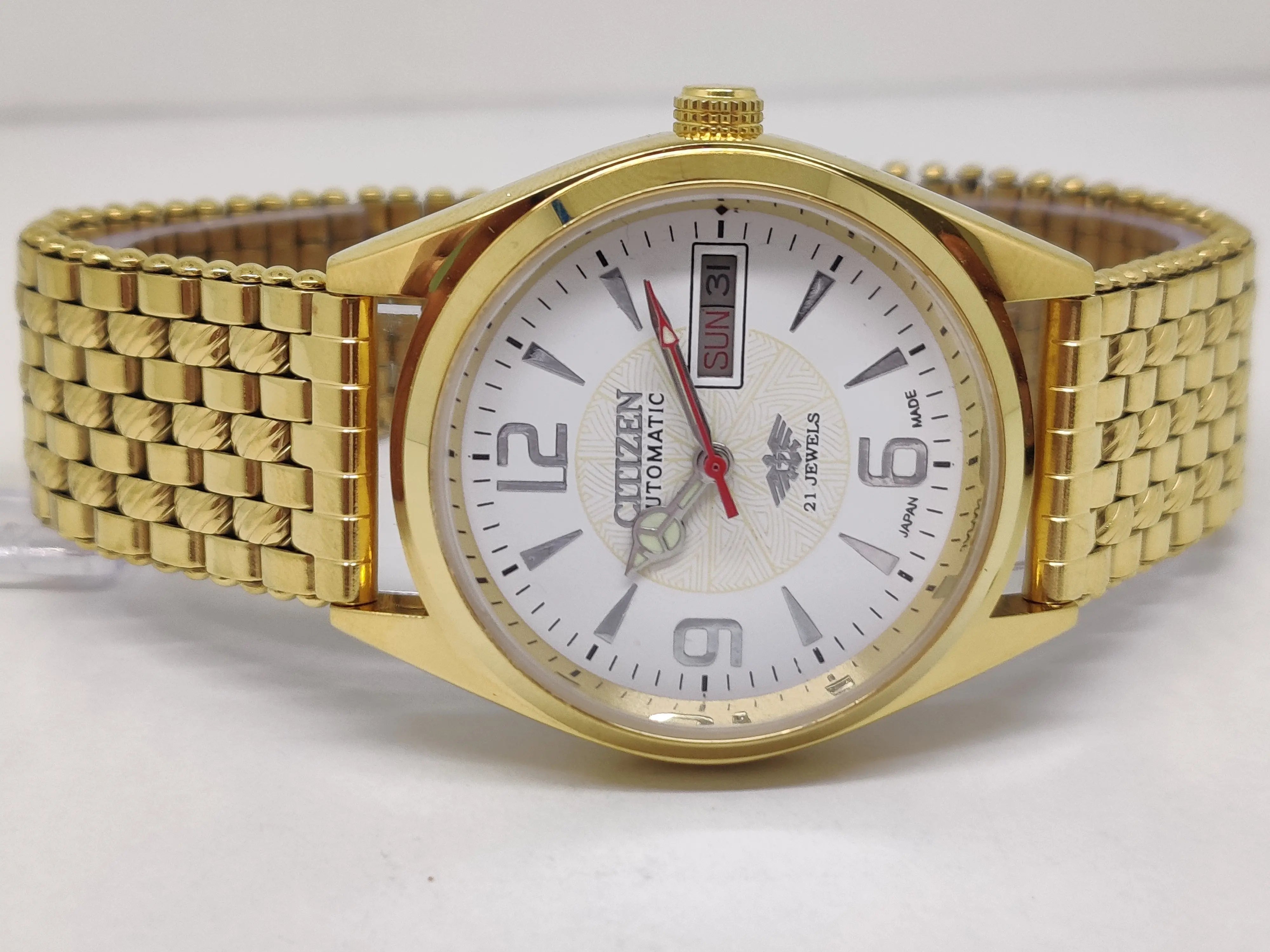 Citizen Automatic 8200 Movement stainless steel Japan Made 21 Jewels Men s Wrist Watch National Watches