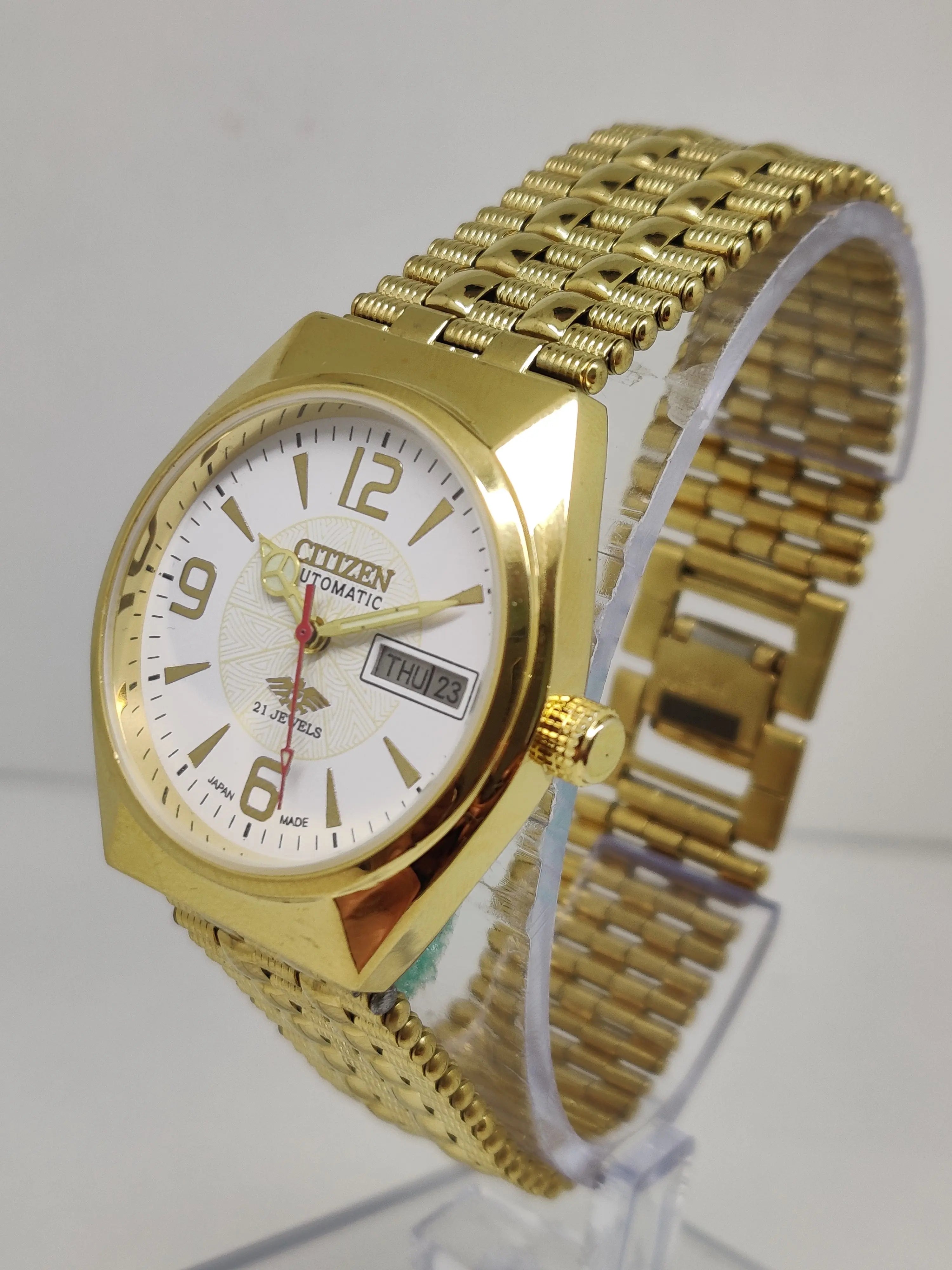 Citizen Automatic 8200 Movement stainless steel Japan Made 21 Jewels Men s Wrist Watch National Watches