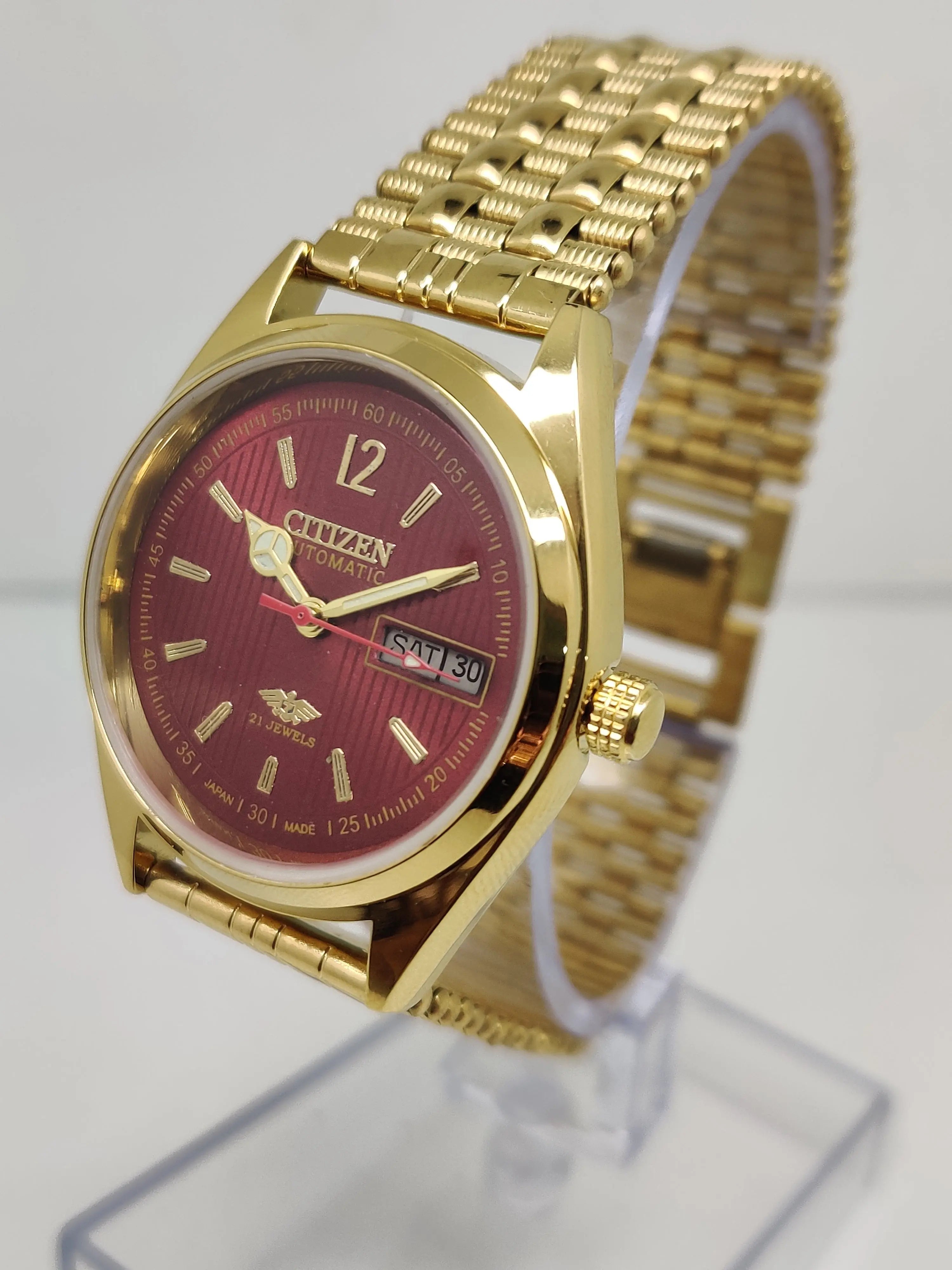Citizen Automatic 8200 Movement stainless steel Japan Made 21 Jewels Men s Wrist Watch National Watches