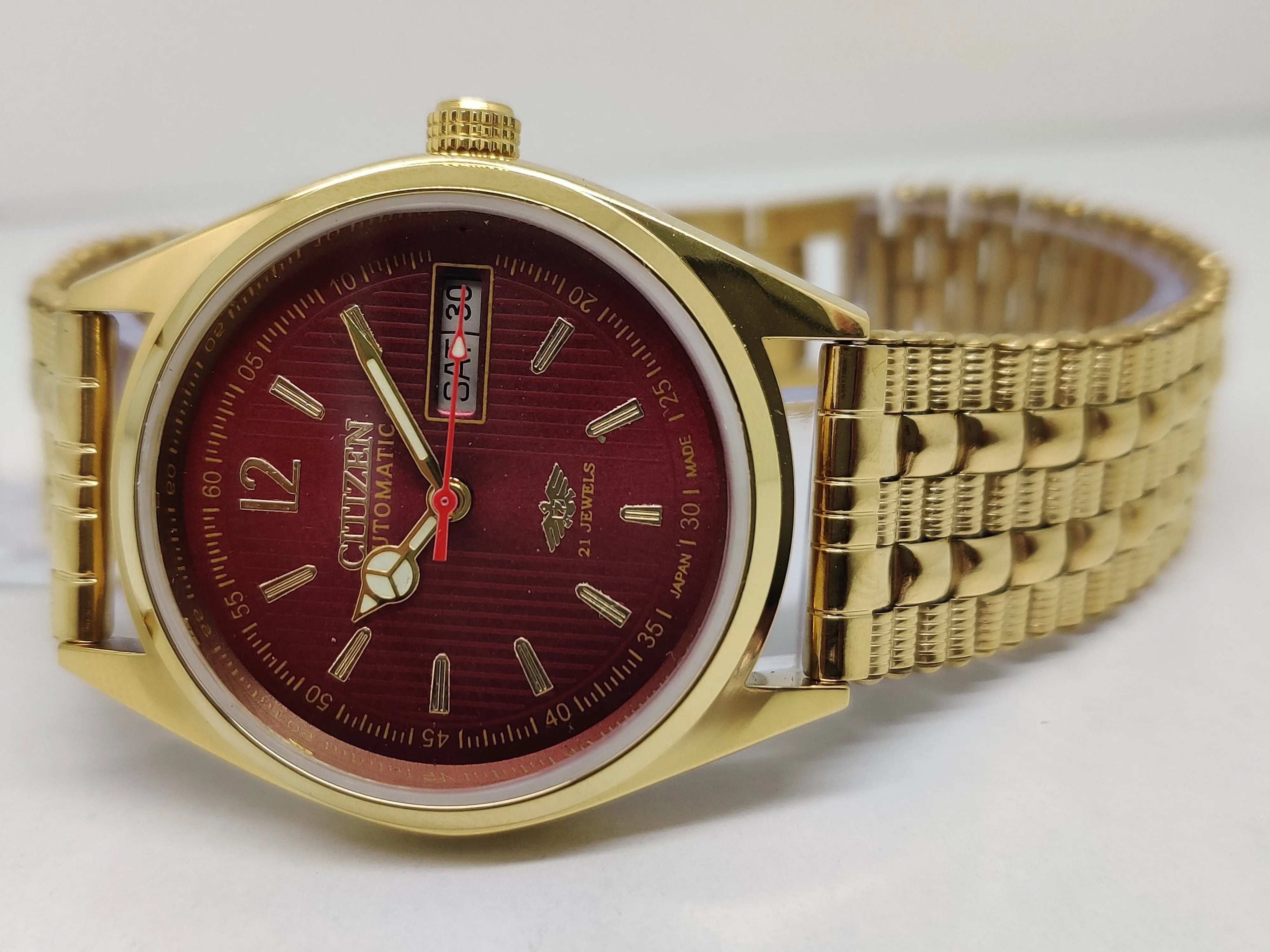 Citizen Automatic 8200 Movement stainless steel Japan Made 21 Jewels Men s Wrist Watch National Watches