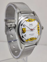 Hmt Pilot Mechanical Handwinding Movement stainless Steel Para Shock 17 Jewels Analog Dial Wrist Watch For Men National Watches