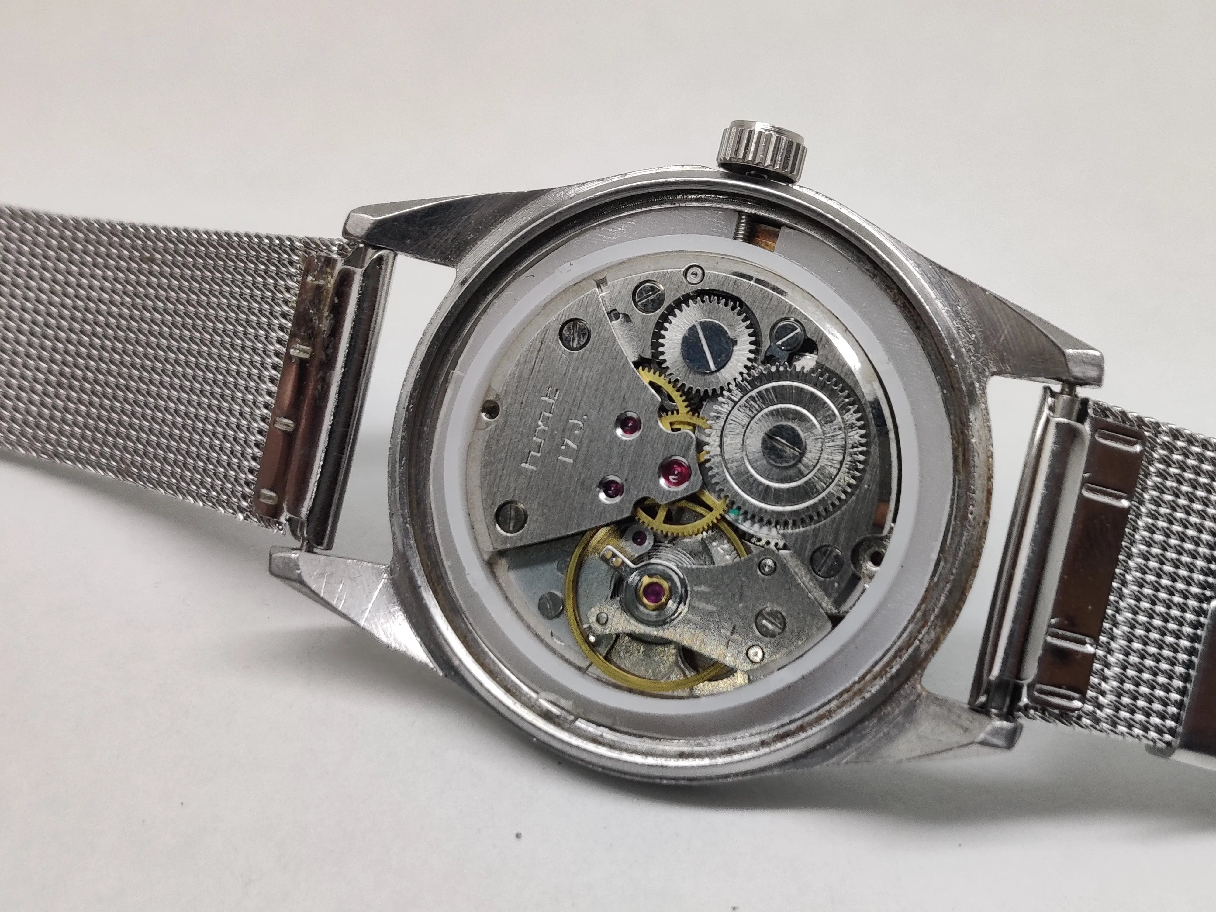Hmt Pilot Mechanical Handwinding Movement stainless Steel Para Shock 17 Jewels Analog Dial Wrist Watch For Men National Watches