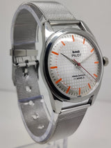 Hmt Pilot Mechanical Handwinding Movement stainless Steel Para Shock 17 Jewels Analog Dial Wrist Watch For Men National Watches