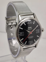 Hmt Pilot Mechanical Handwinding Movement stainless Steel Para Shock 17 Jewels Analog Dial Wrist Watch For Men National Watches