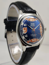 Hmt Pilot Mechanical Handwinding Movement stainless Steel Para Shock 17 Jewels Analog Dial Wrist Watch For Men National Watches