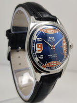 Hmt Pilot Mechanical Handwinding Movement stainless Steel Para Shock 17 Jewels Analog Dial Wrist Watch For Men