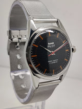 Hmt Pilot Mechanical Handwinding Movement stainless Steel Para Shock 17 Jewels Analog Dial Wrist Watch For Men National Watches