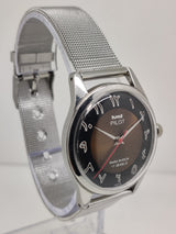 Hmt Pilot Mechanical Handwinding Movement stainless Steel Para Shock 17 Jewels Analog Dial Wrist Watch For Men