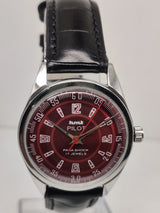 Hmt Pilot Mechanical Handwinding Movement stainless Steel Para Shock 17 Jewels Analog Dial Wrist Watch For Men