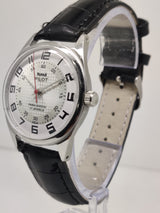 Hmt Pilot Mechanical Handwinding Movement stainless Steel Para Shock 17 Jewels Analog Dial Wrist Watch For Men