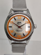 Hmt Pilot Mechanical Handwinding Movement stainless Steel Para Shock 17 Jewels Analog Dial Wrist Watch For Men