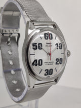 Hmt Pilot Mechanical Handwinding Movement stainless Steel Para Shock 17 Jewels Analog Dial Wrist Watch For Men